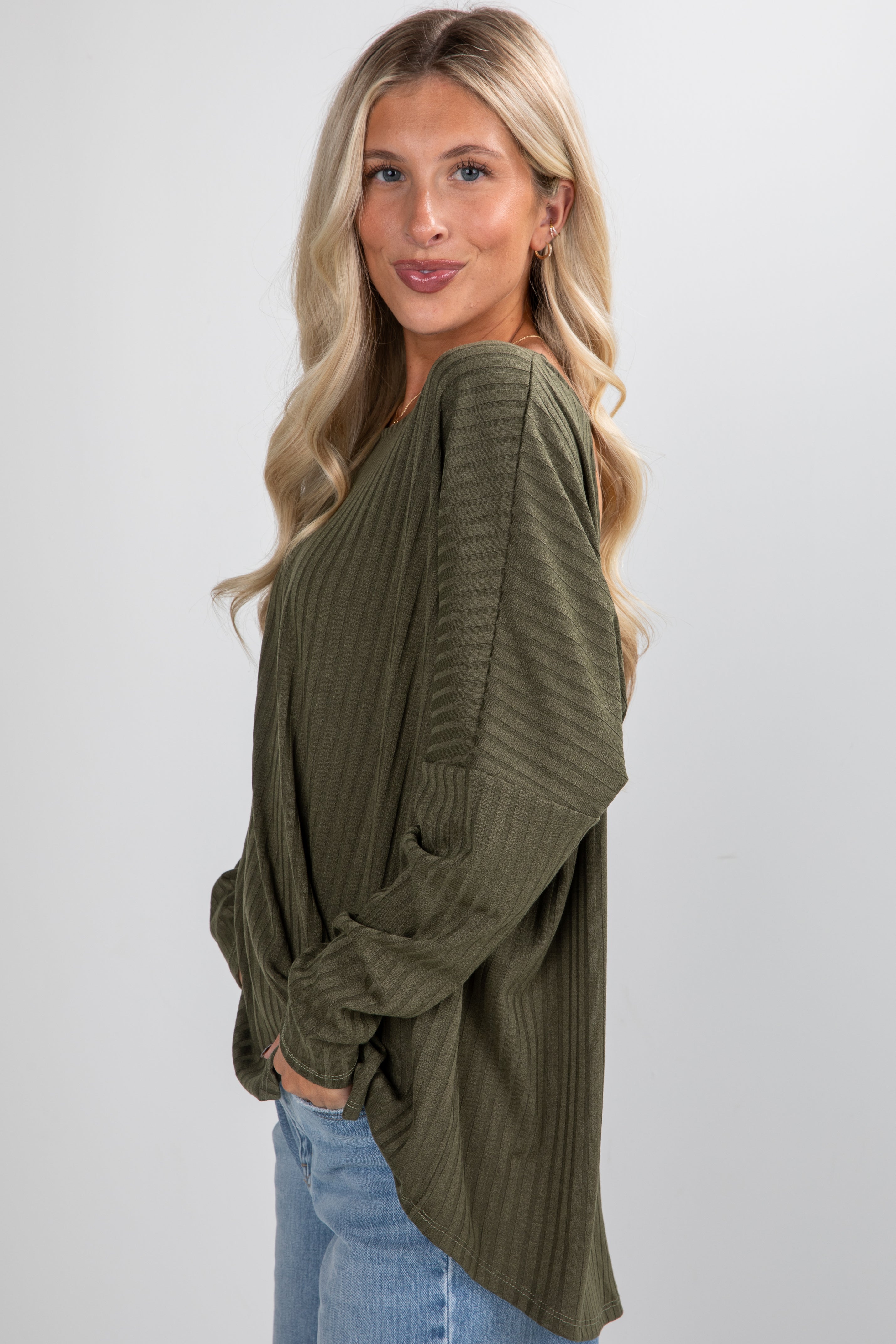 FINAL SALE - Believe In You Ribbed Knit Open Back Top - DU DEAL