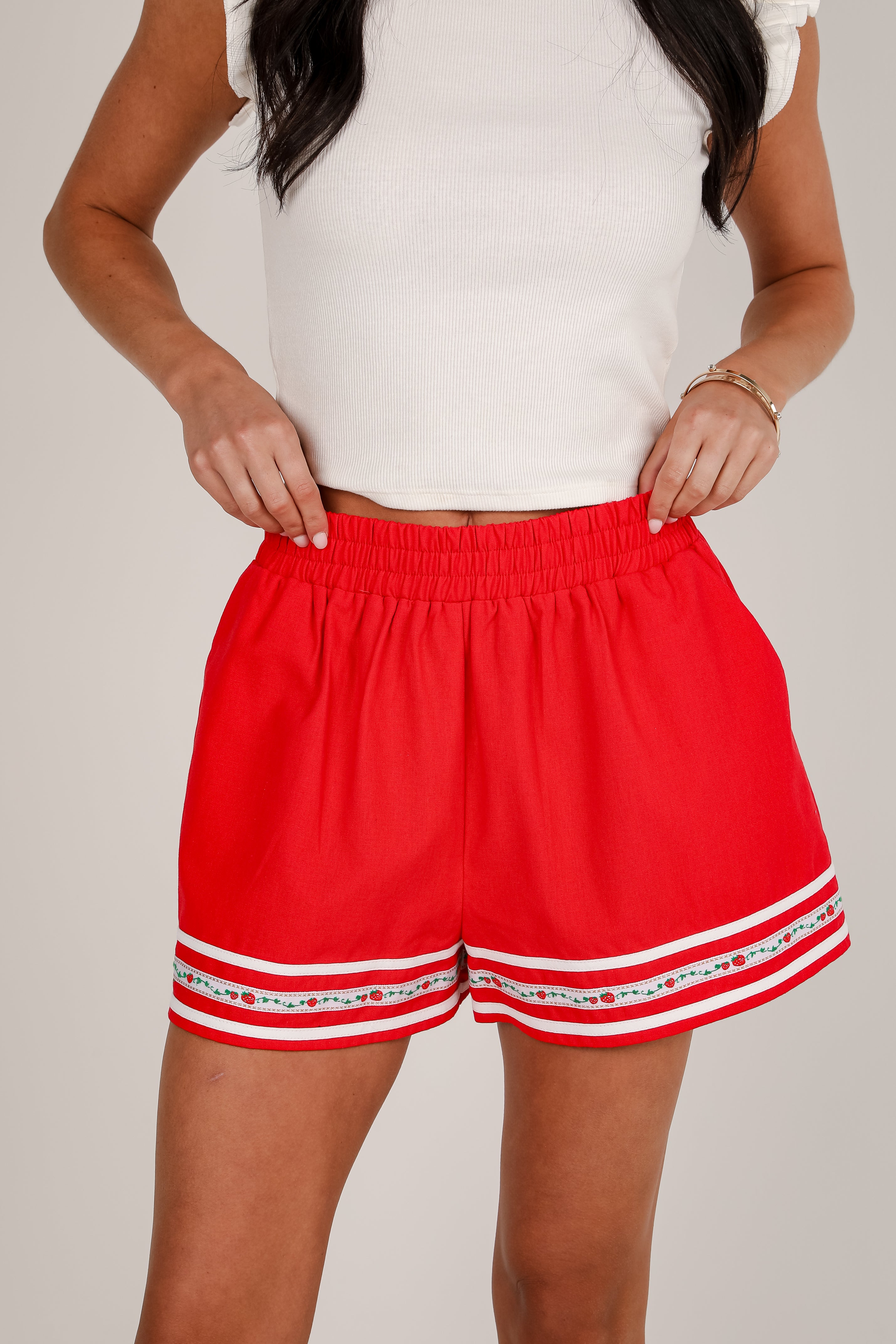 FINAL SALE - You're Berry Cute Red Shorts