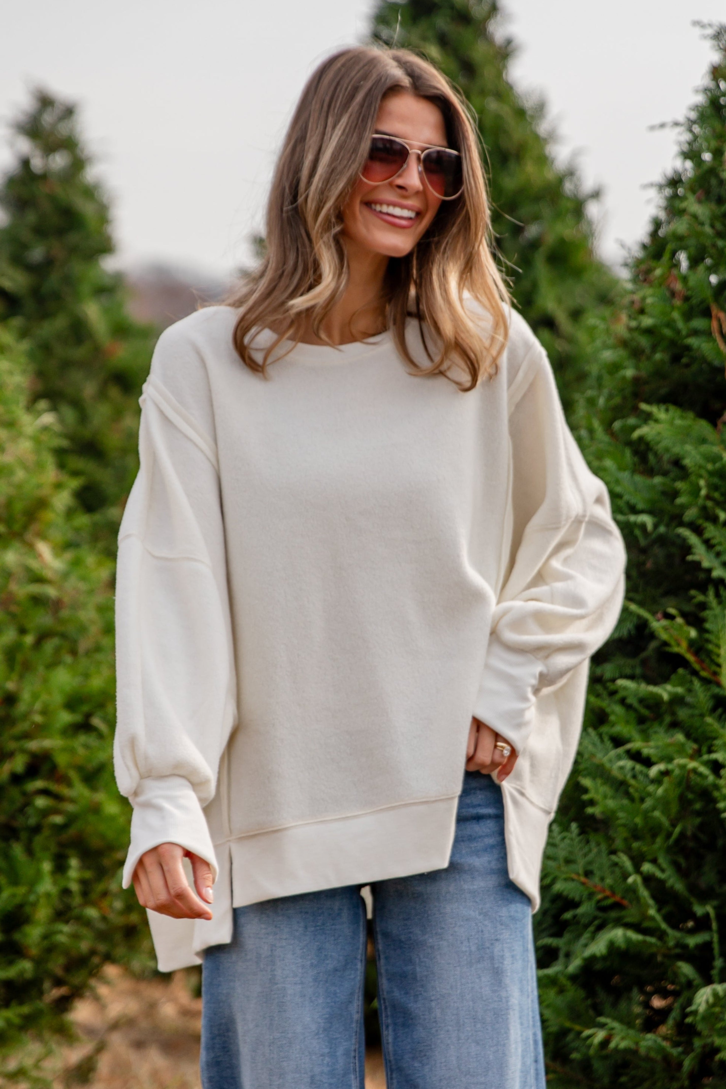 FINAL SALE - Snuggly Touch Soft Knit Oversized Pullover - DOORBUSTER