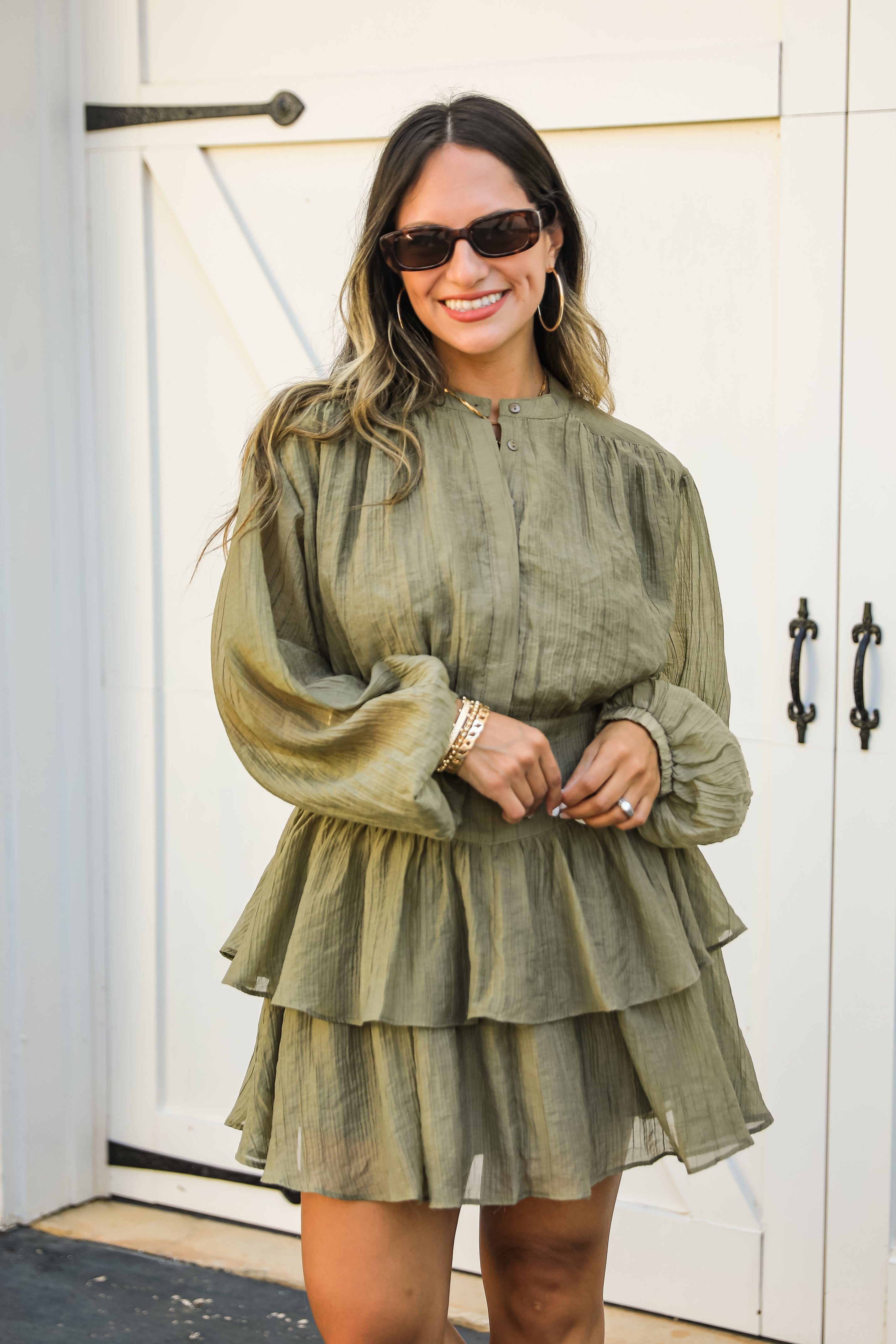 FINAL SALE - Choose Yourself Olive Mini Dress