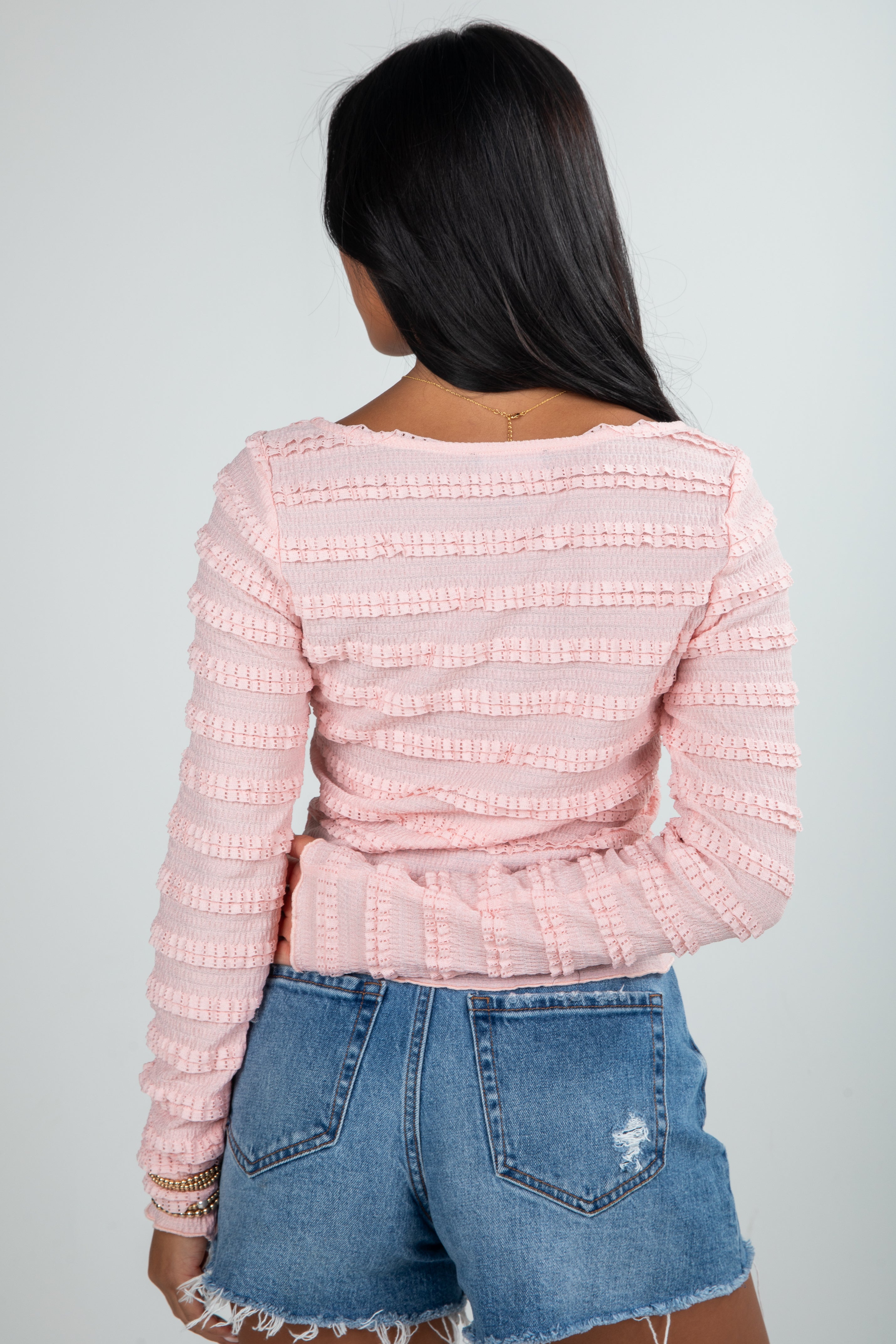 FINAL SALE - Moment Of Time Pink Lace Top