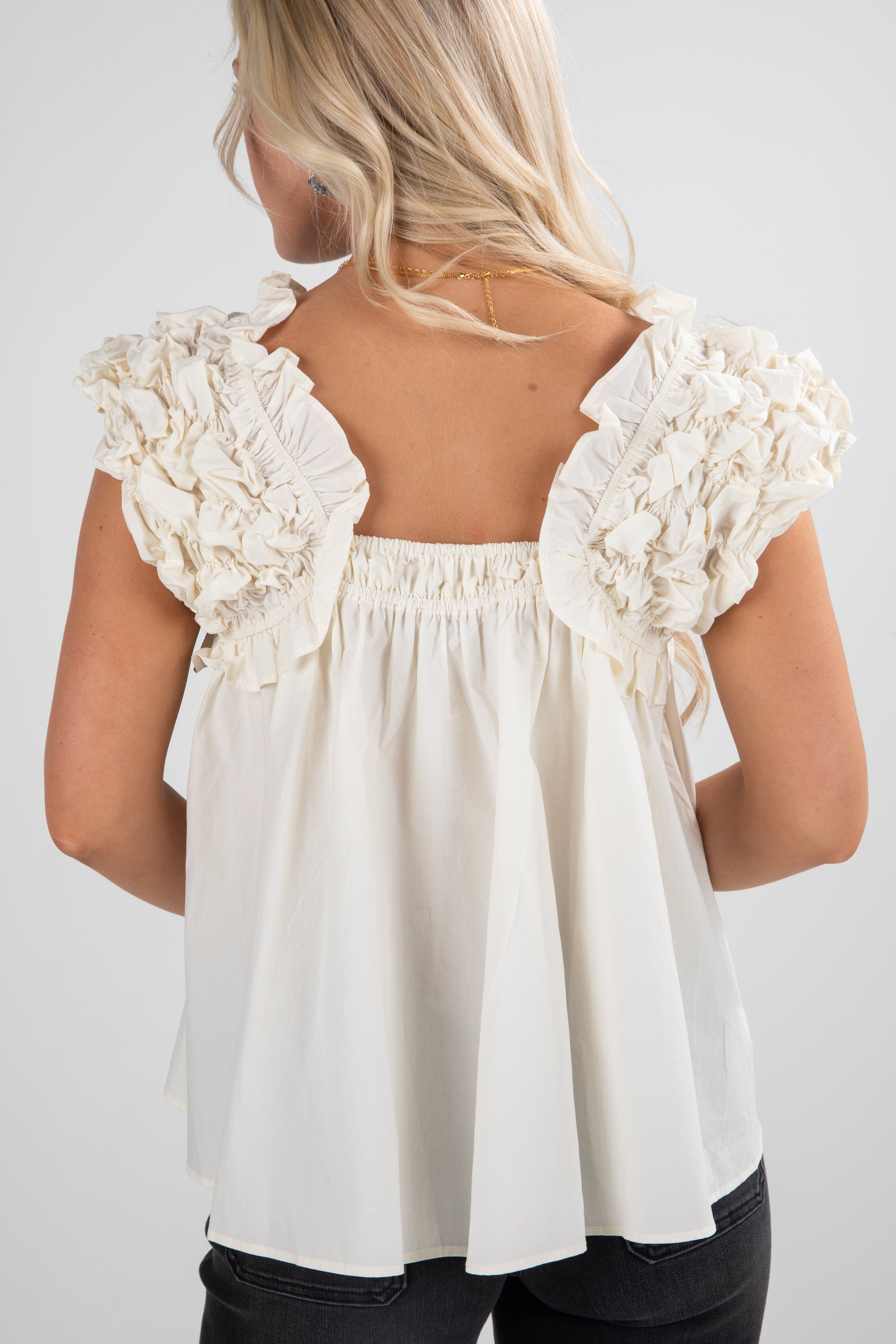 FINAL SALE - Find It Again Smocked Blouse