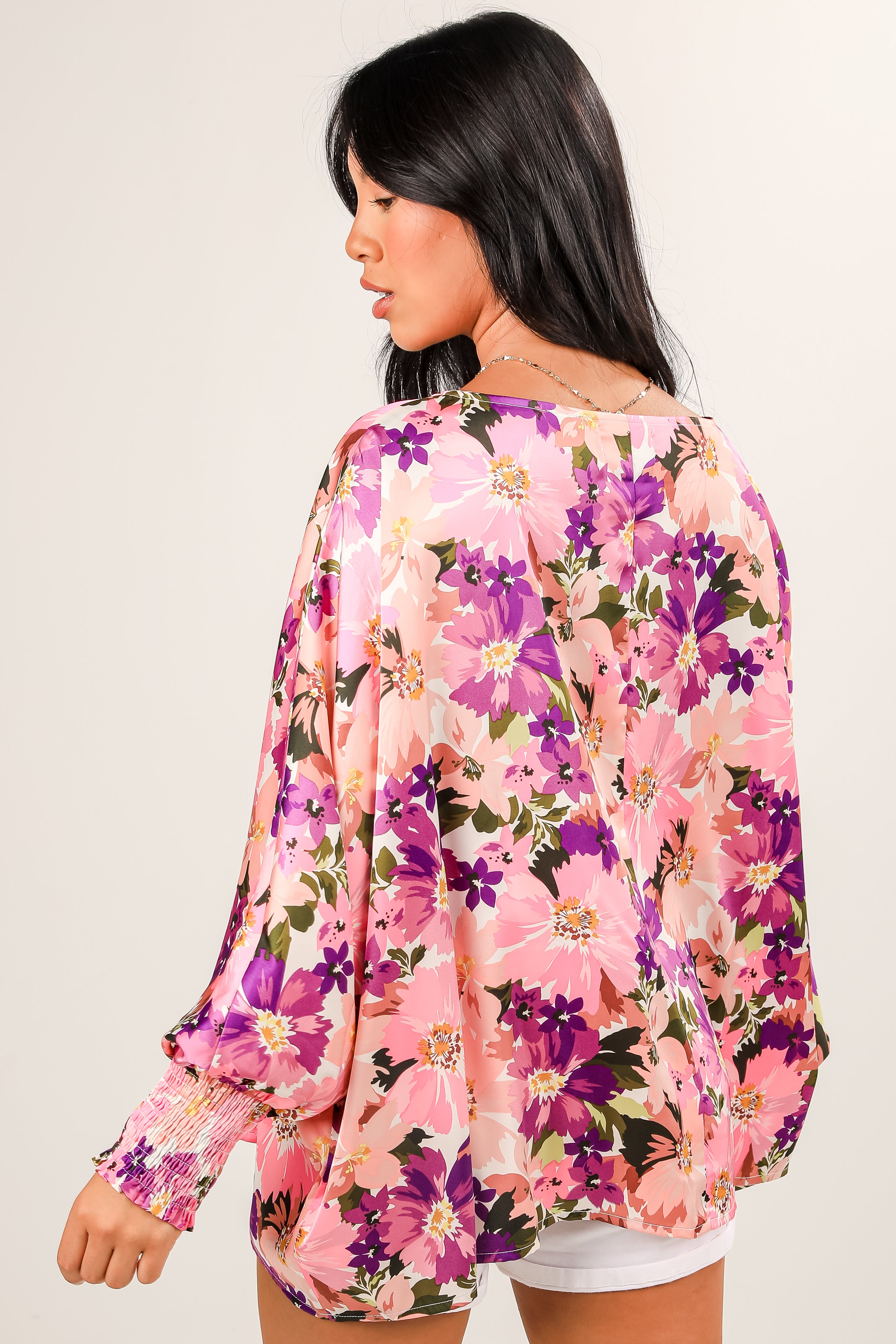 FINAL SALE - Extravagant Moment Pink Floral Blouse
