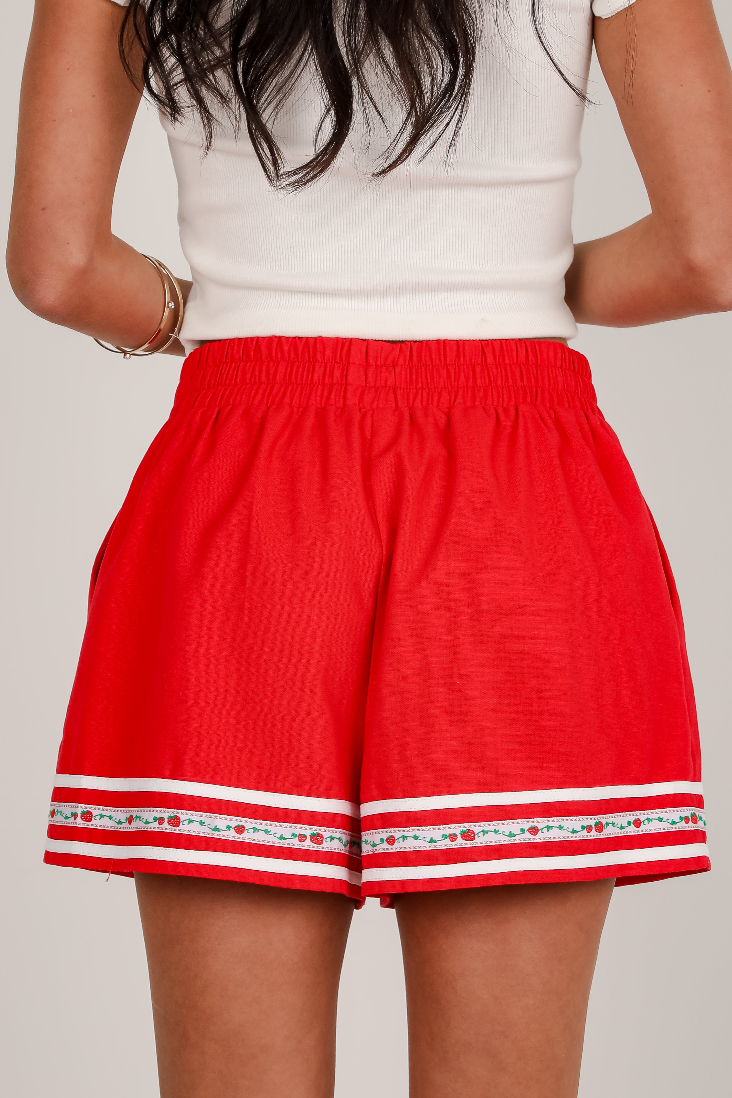 FINAL SALE - You're Berry Cute Red Shorts