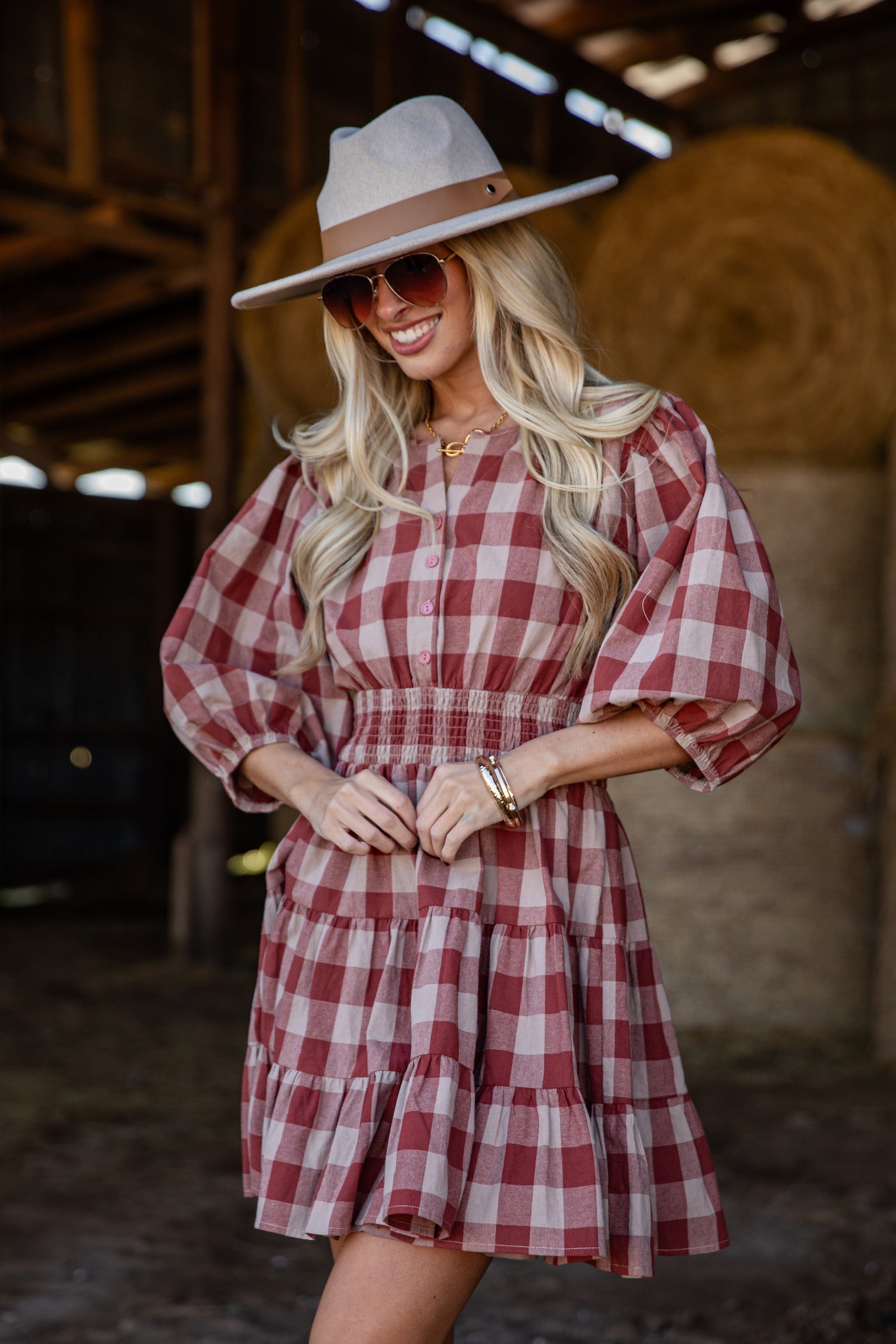 FINAL SALE - Don't Think Twice Plaid Mini Dress