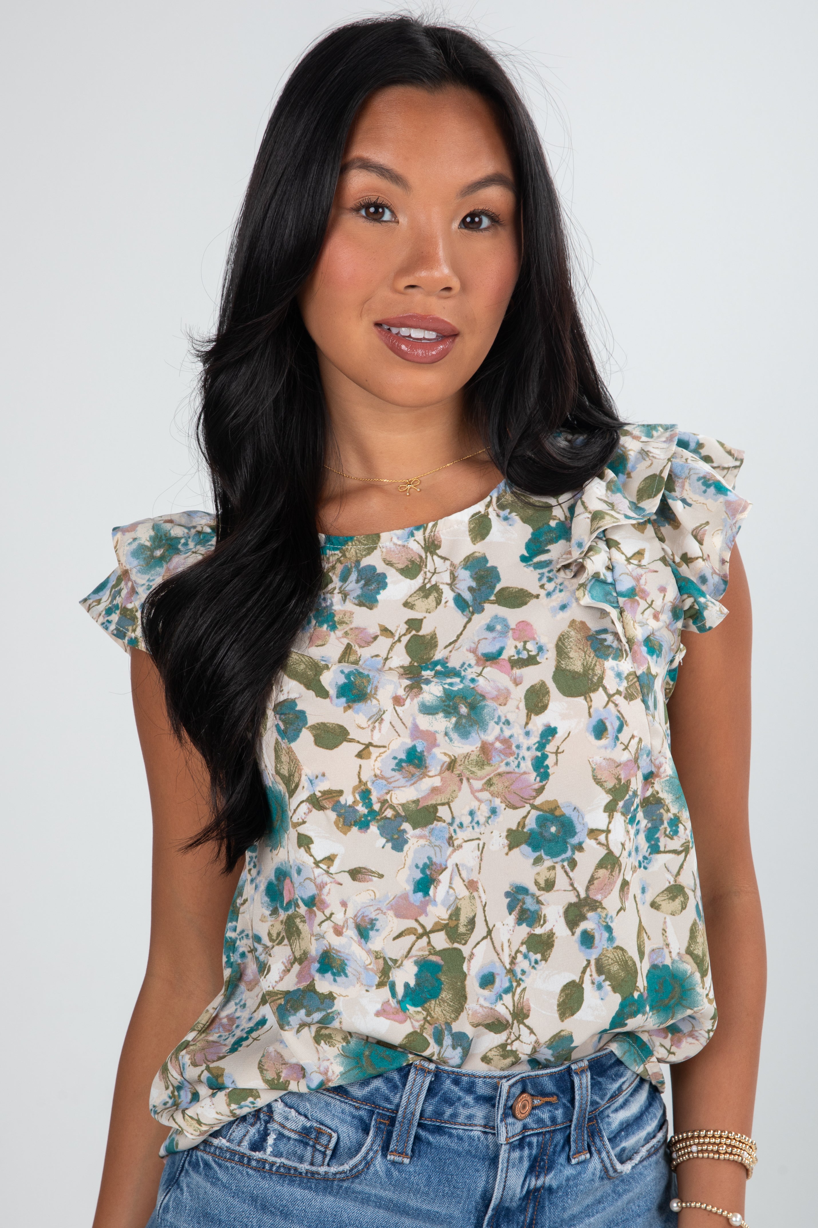 FINAL SALE - Scenic Route Floral Blouse - DU DEAL