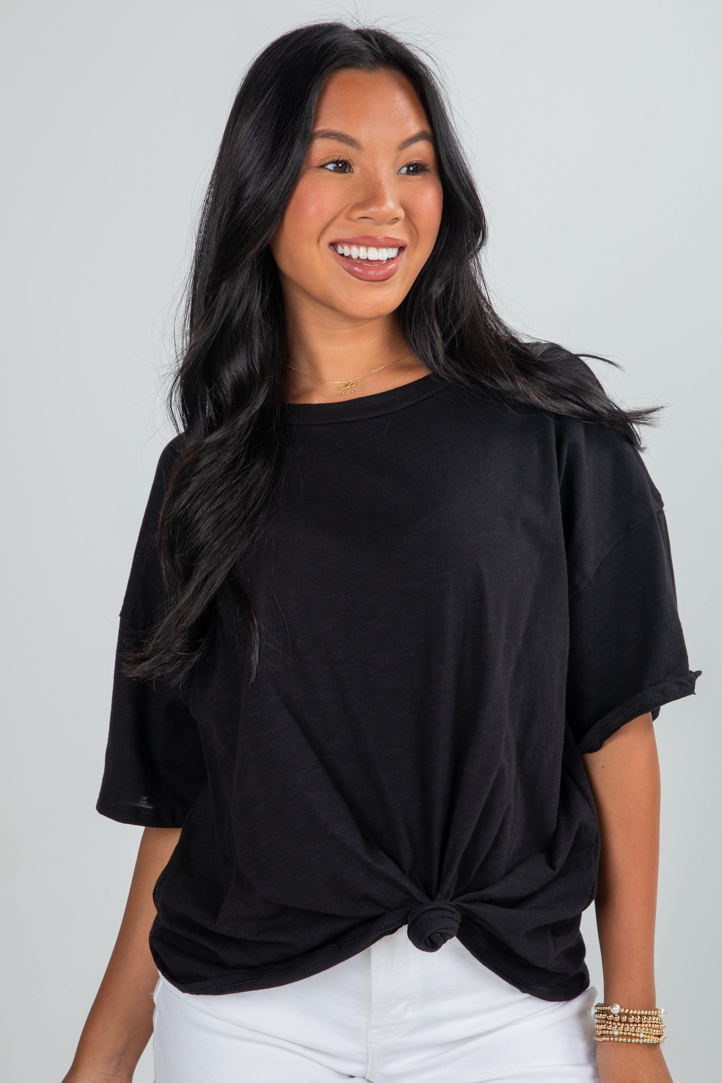 FINAL SALE - Abigail Everyday Short Sleeve Tee - DU DEAL