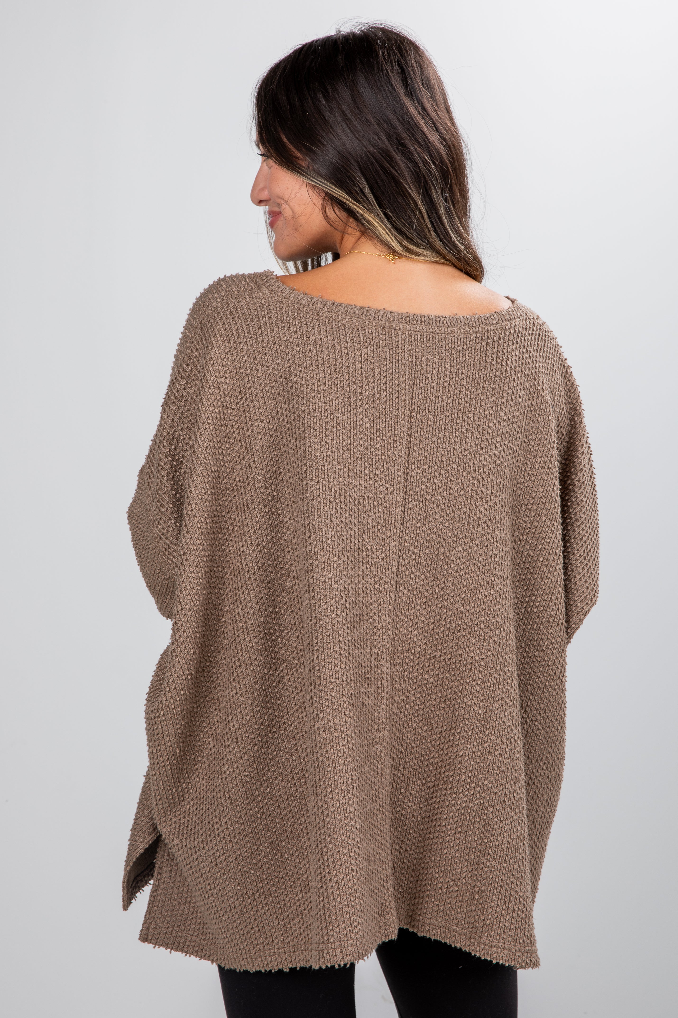 FINAL SALE - For The Day Oversized Textured Knit Top