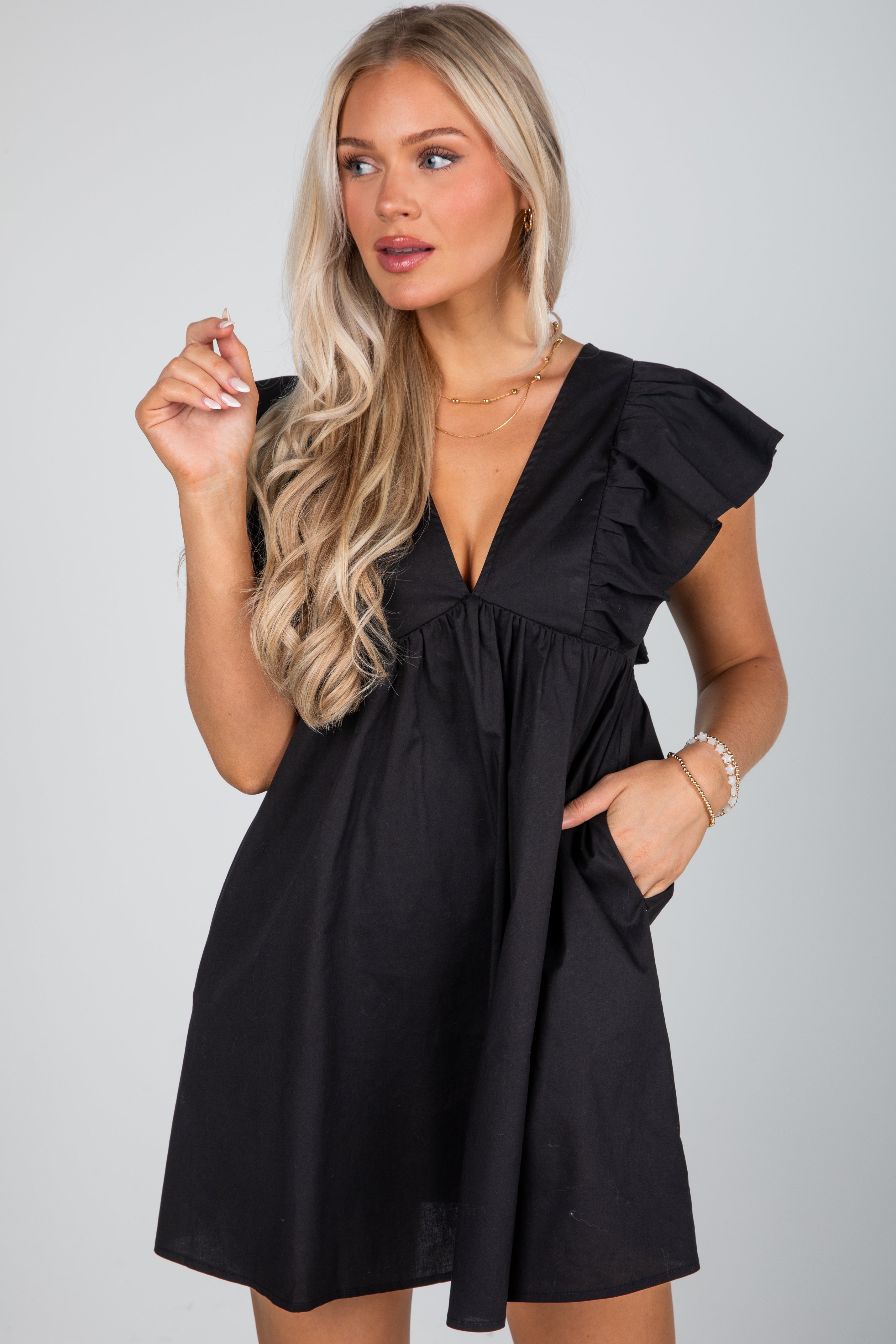 FINAL SALE - Come For It Black Mini Dress