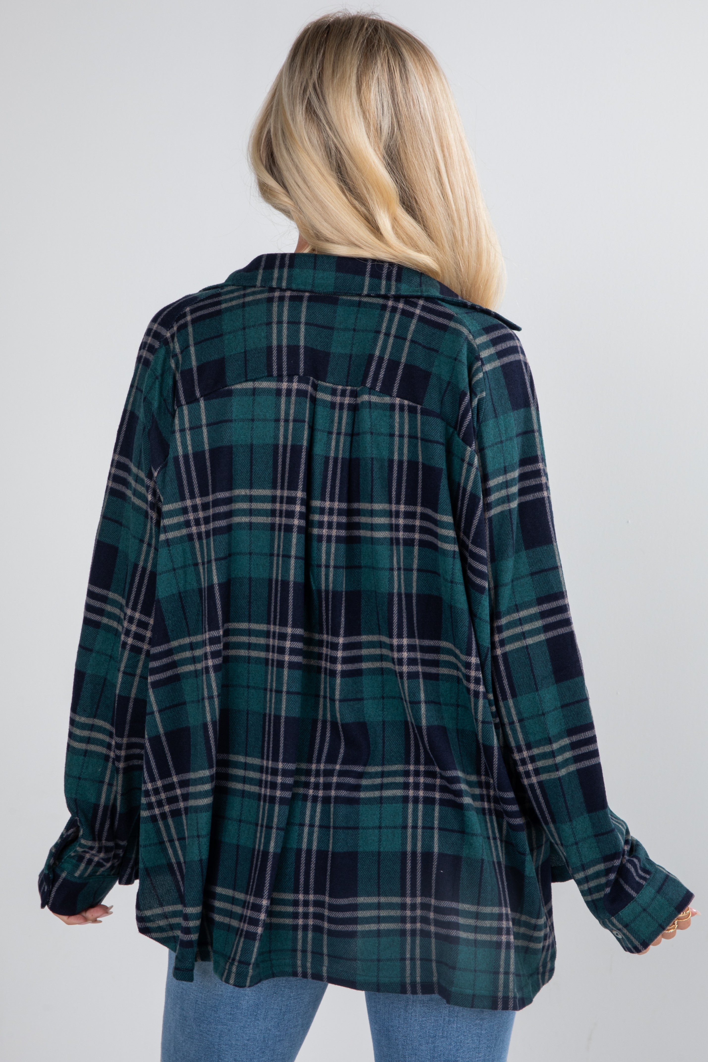 FINAL SALE - When The Time Comes Green Plaid Flannel