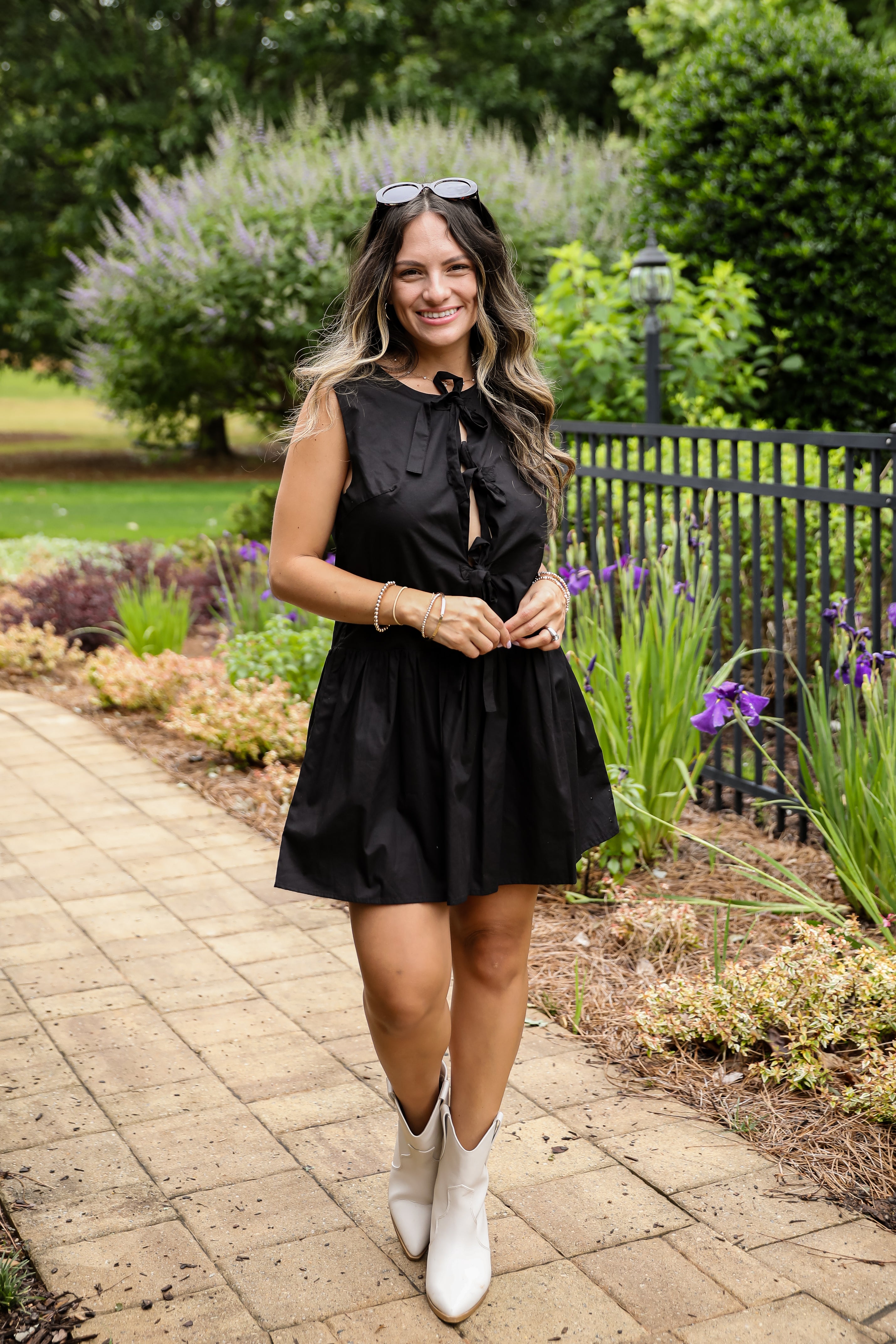 FINAL SALE - Coming Back For You Bow Mini Dress