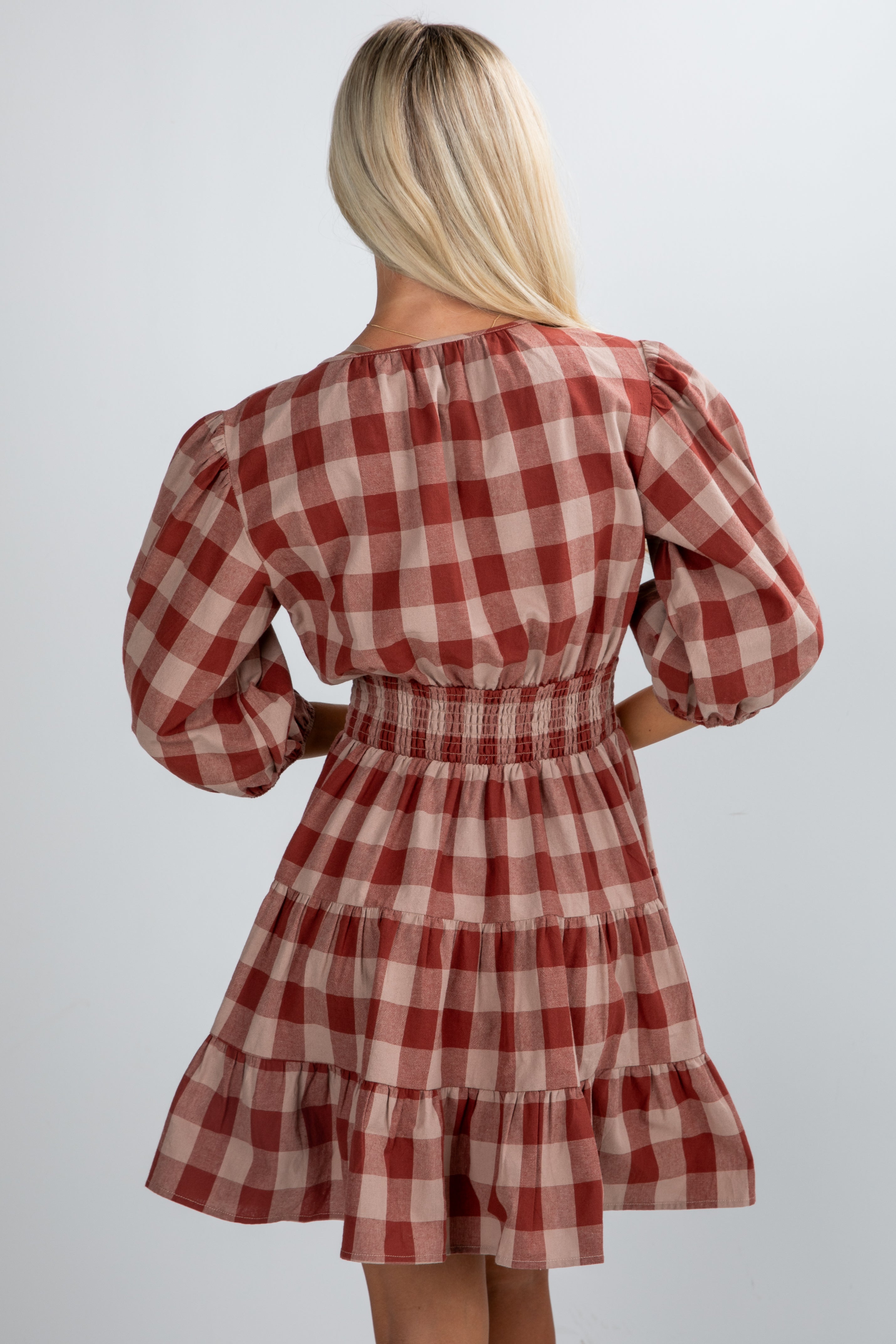 FINAL SALE - Don't Think Twice Plaid Mini Dress