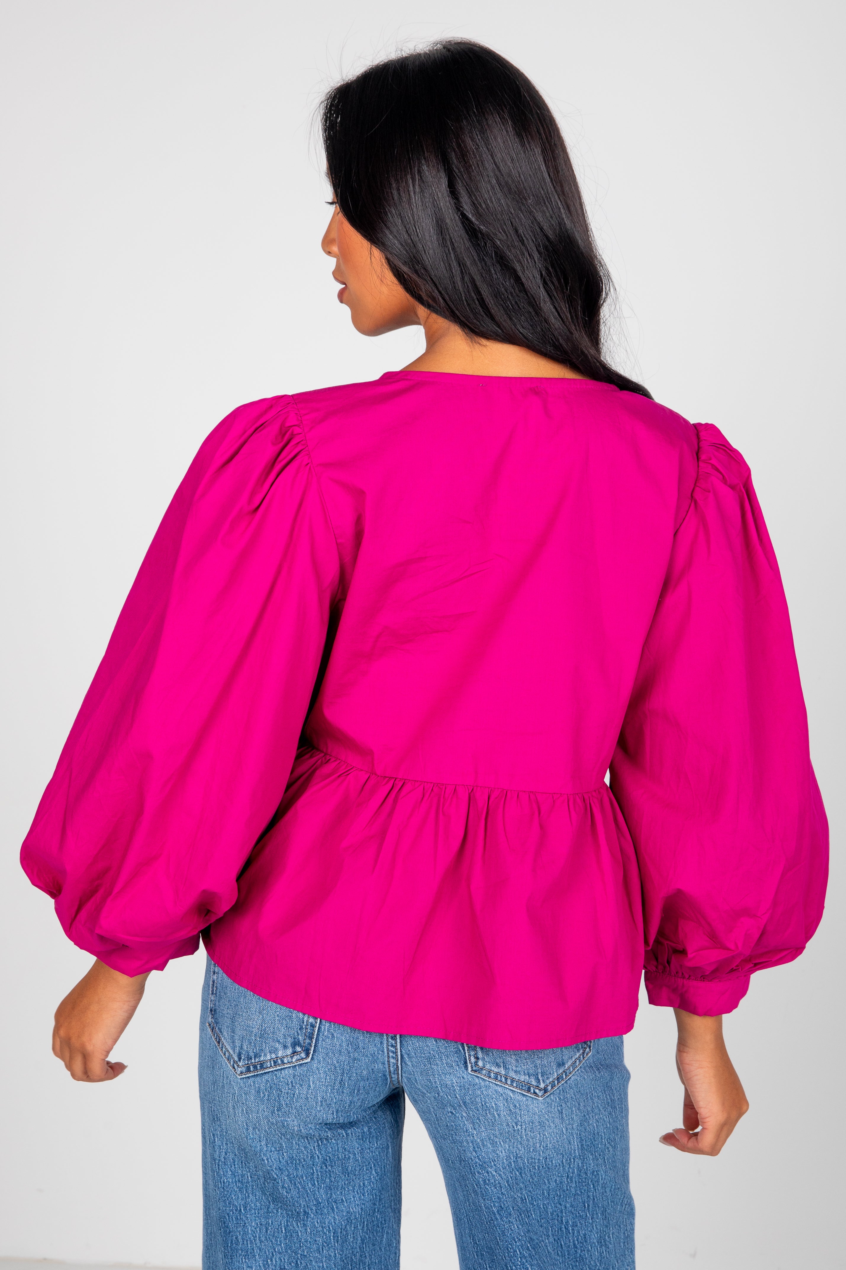 FINAL SALE - Just One Chance Tie Blouse