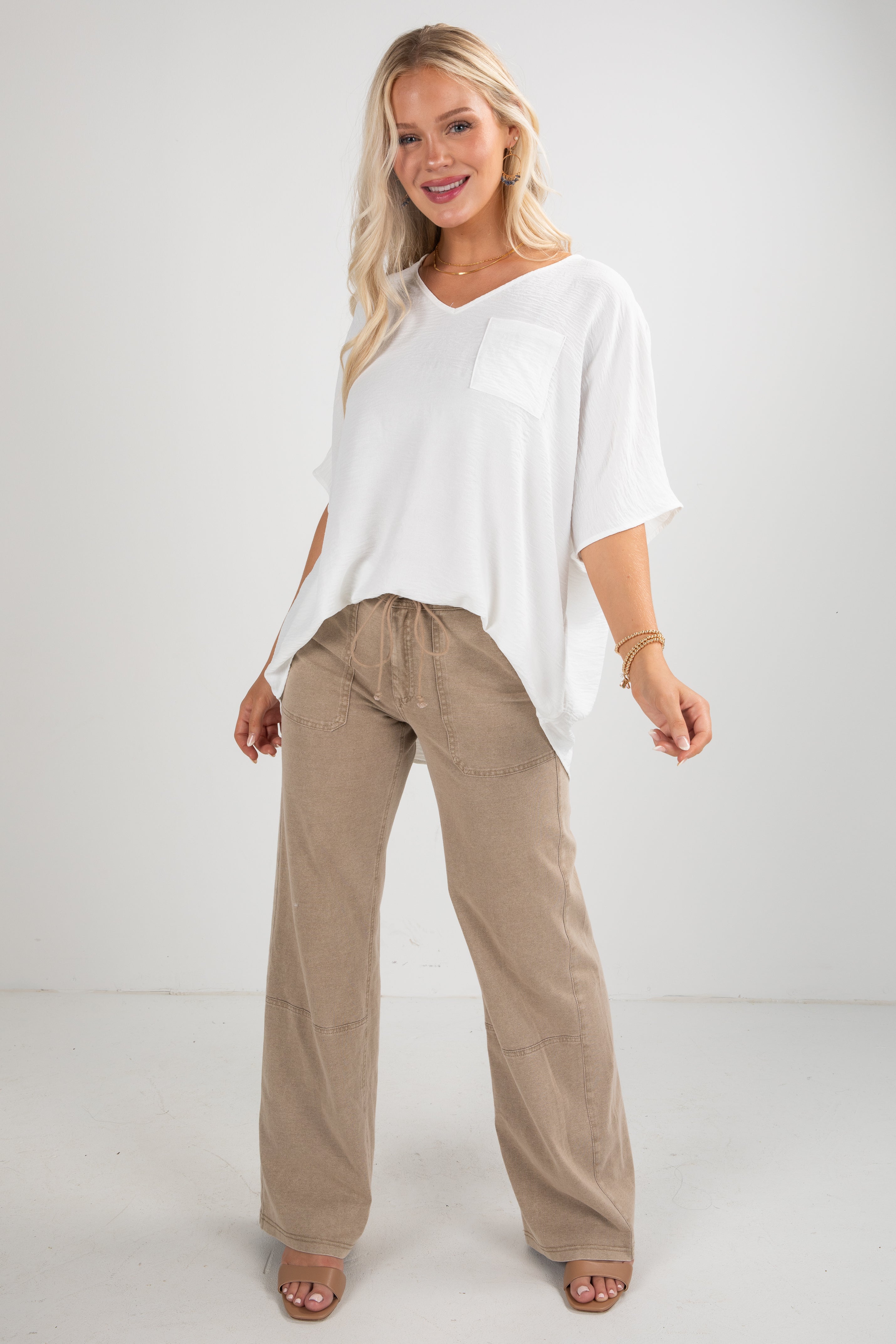 FINAL SALE - Keep It Cool Oversized Blouse - DU DEAL