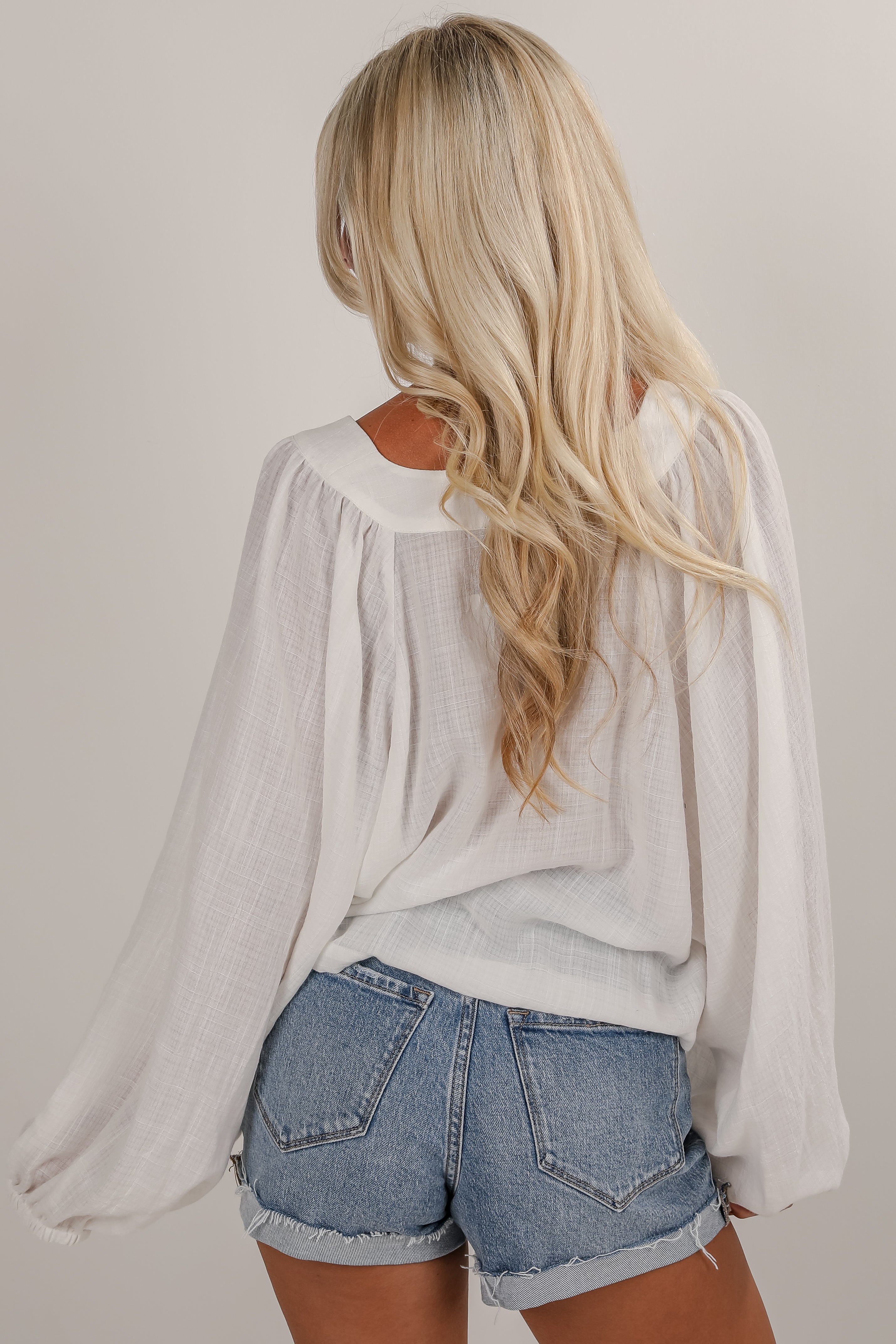 FINAL SALE - Sweet Thoughts White Blouse