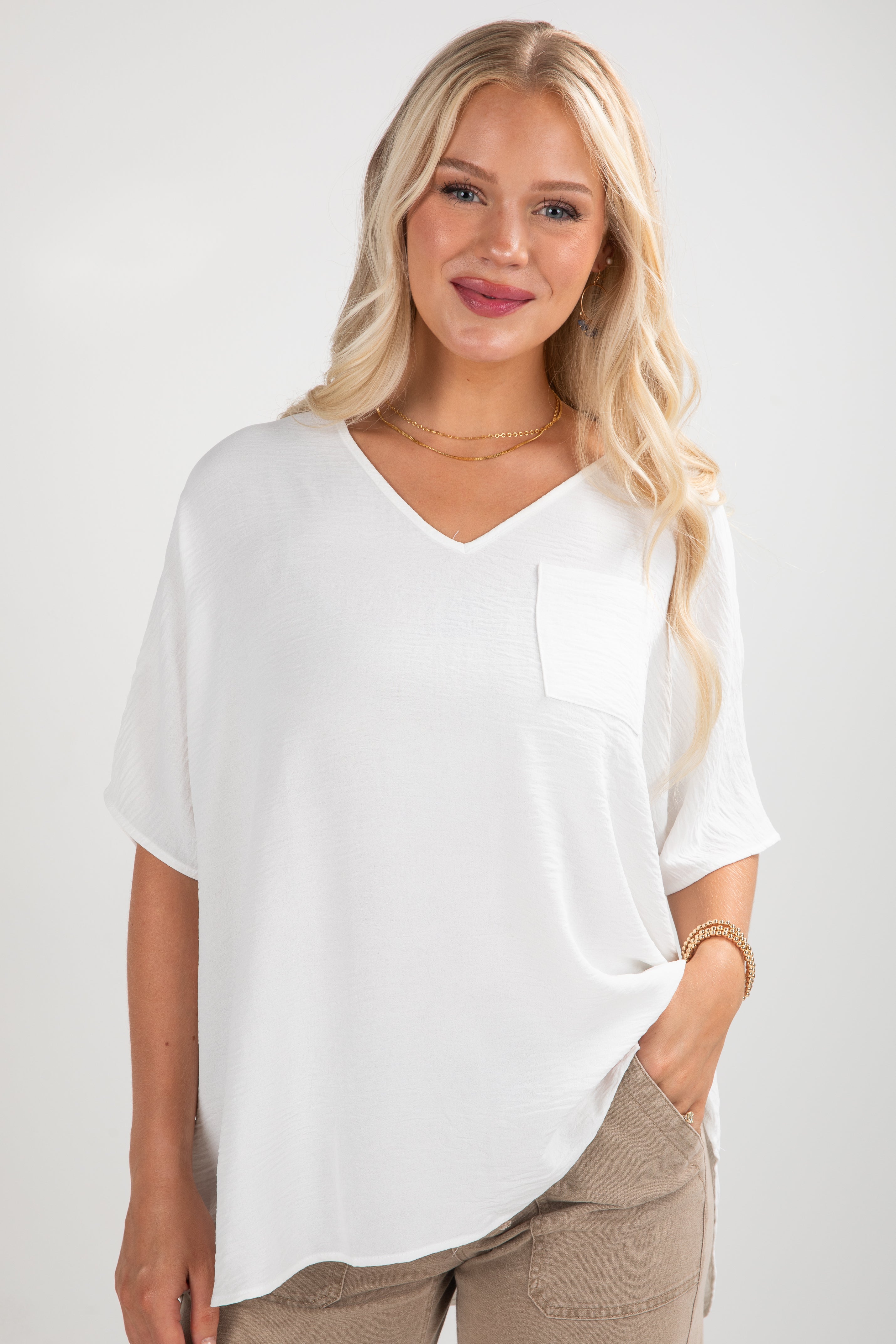 FINAL SALE - Keep It Cool Oversized Blouse - DU DEAL