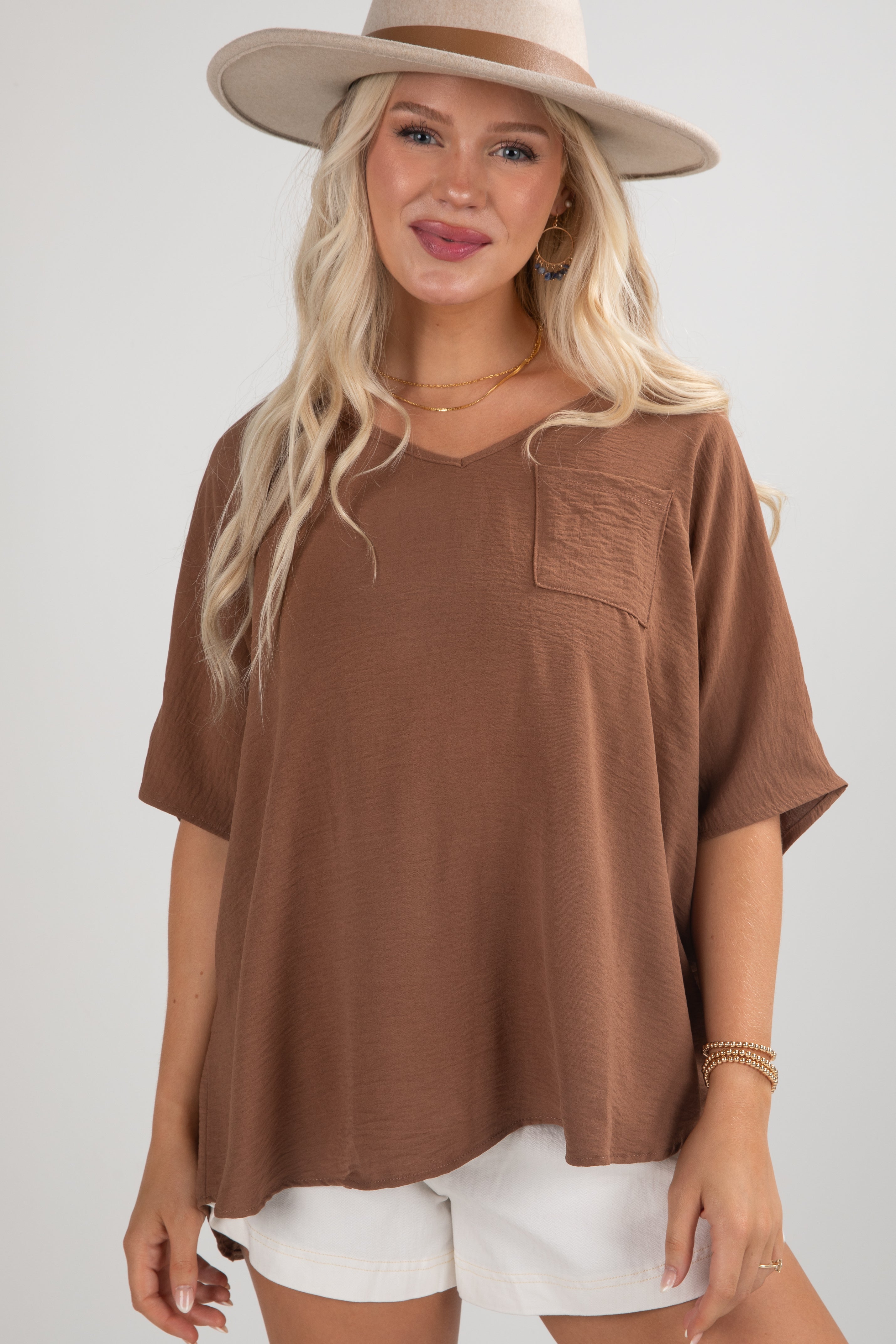 FINAL SALE - Keep It Cool Oversized Blouse - DU DEAL