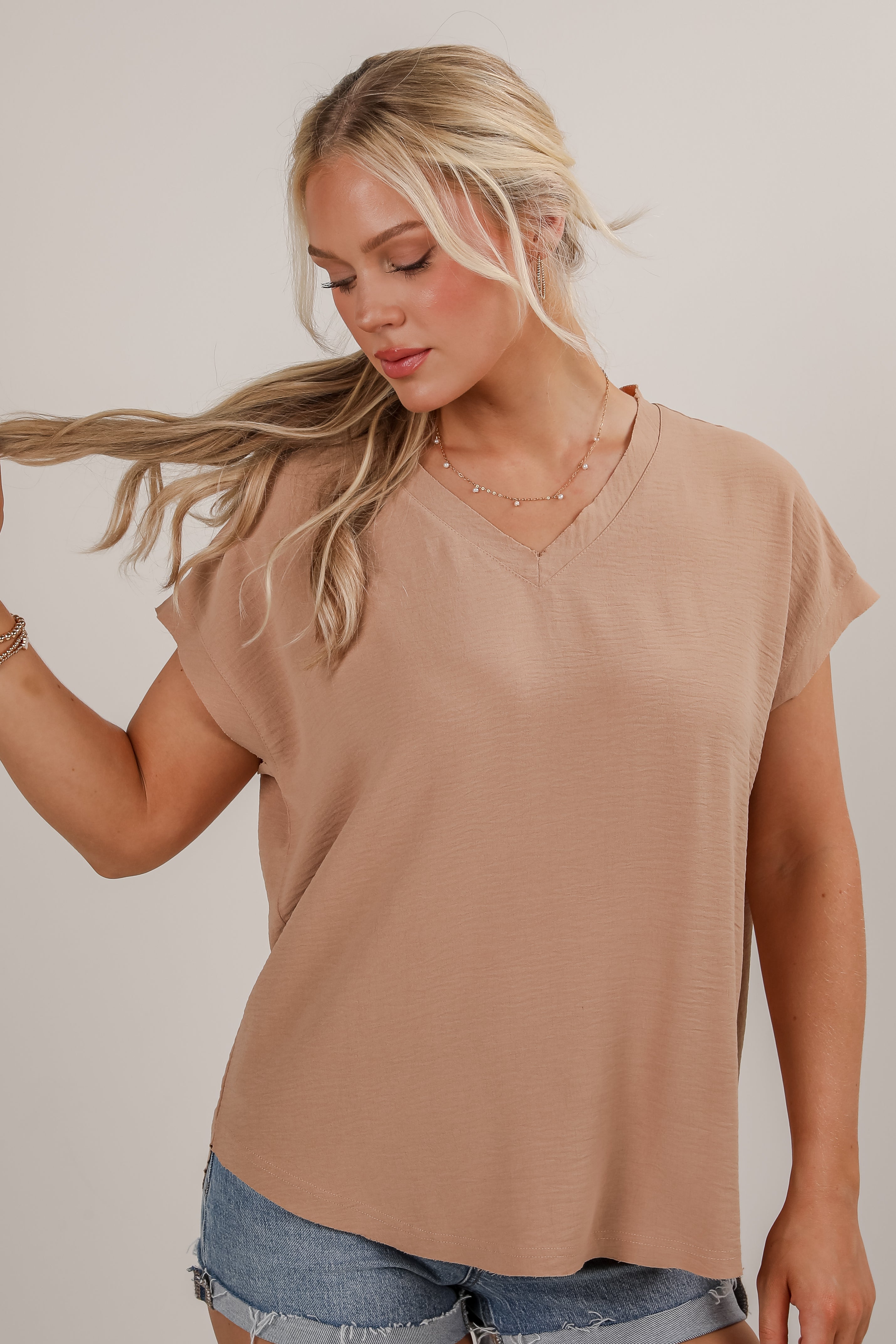 FINAL SALE - All The Charm V-Neck Blouse