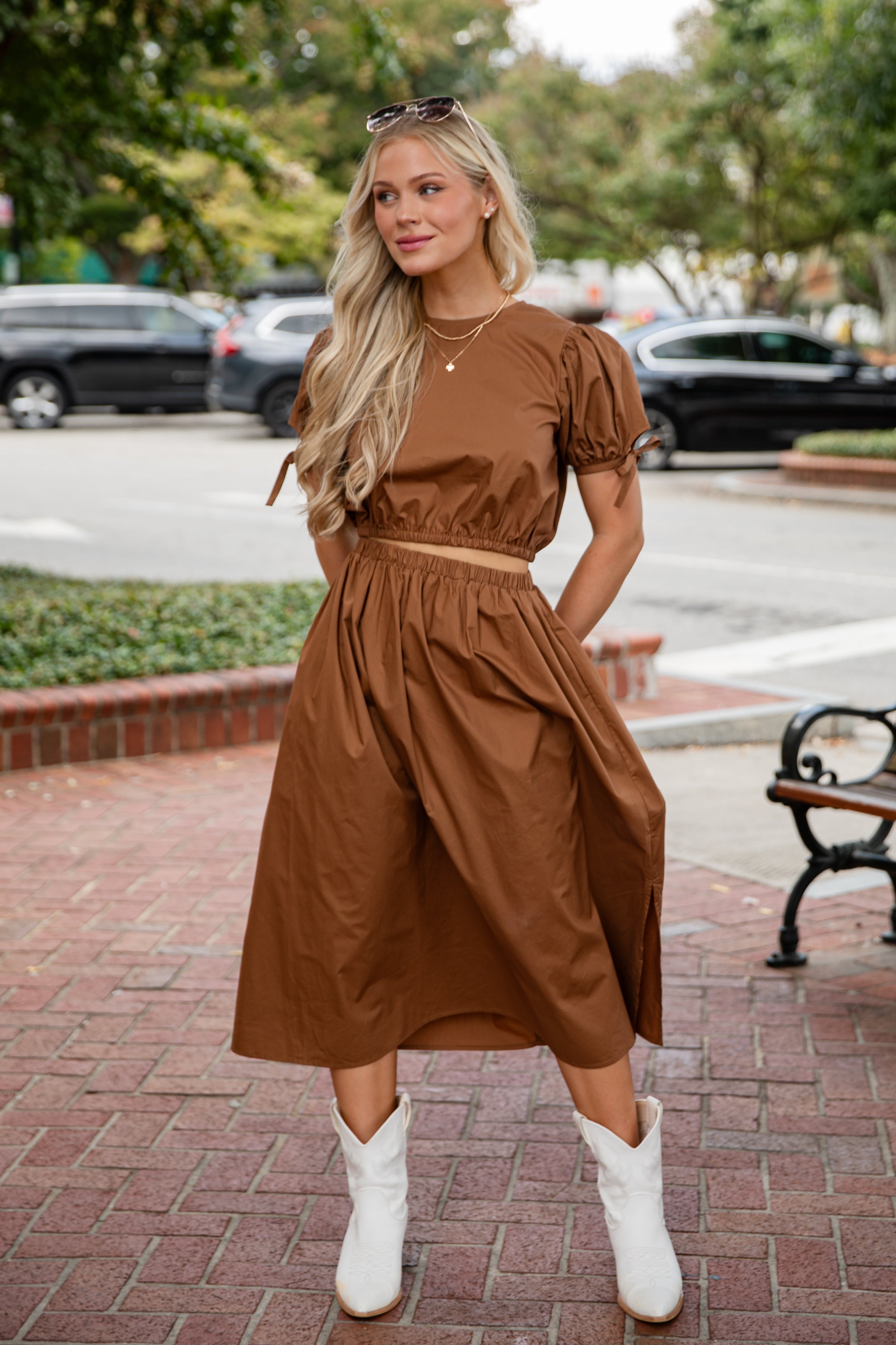 FINAL SALE - Harvest Beauty Brown Blouse