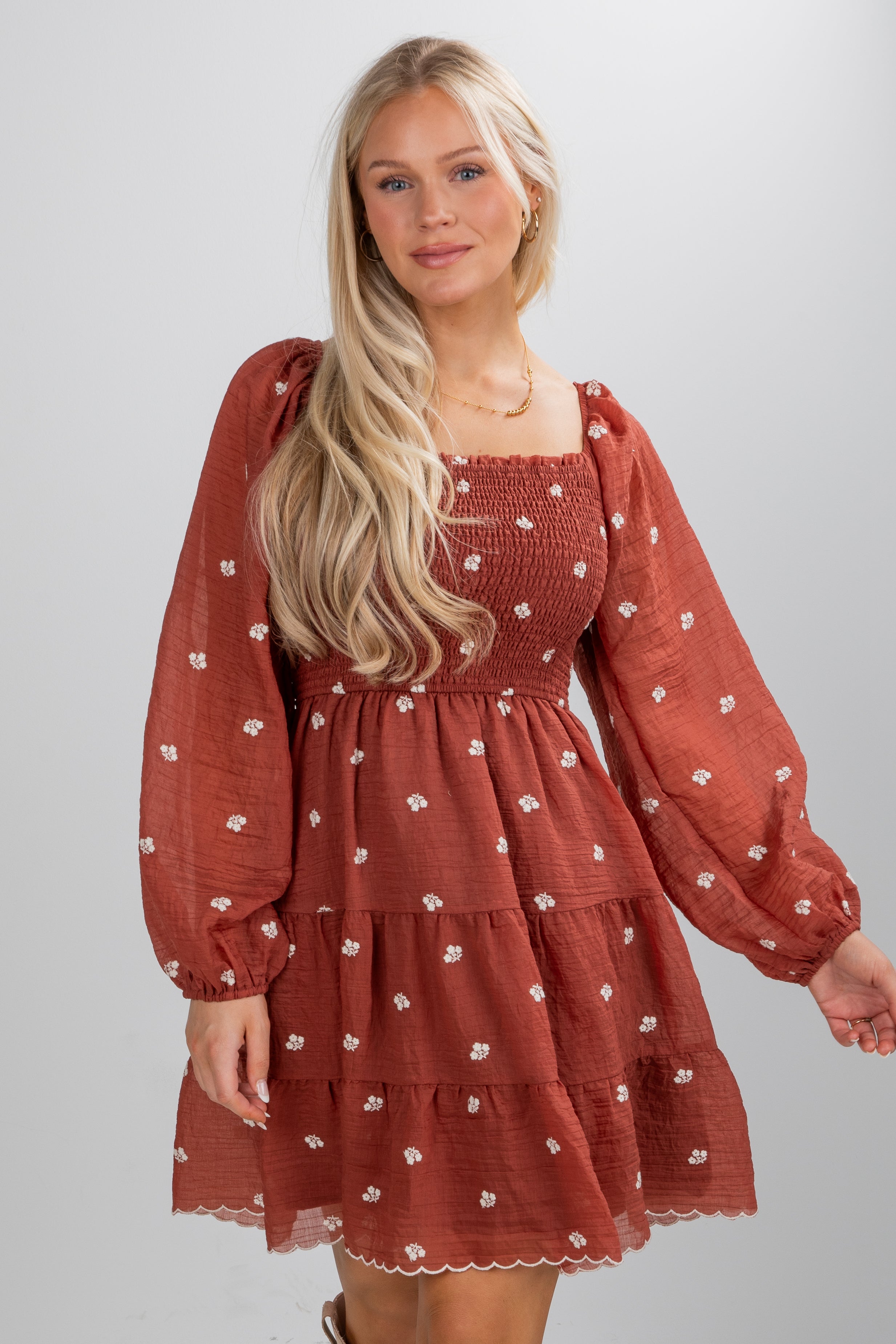 FINAL SALE - Forever Sensational Floral Smocked Mini Dress