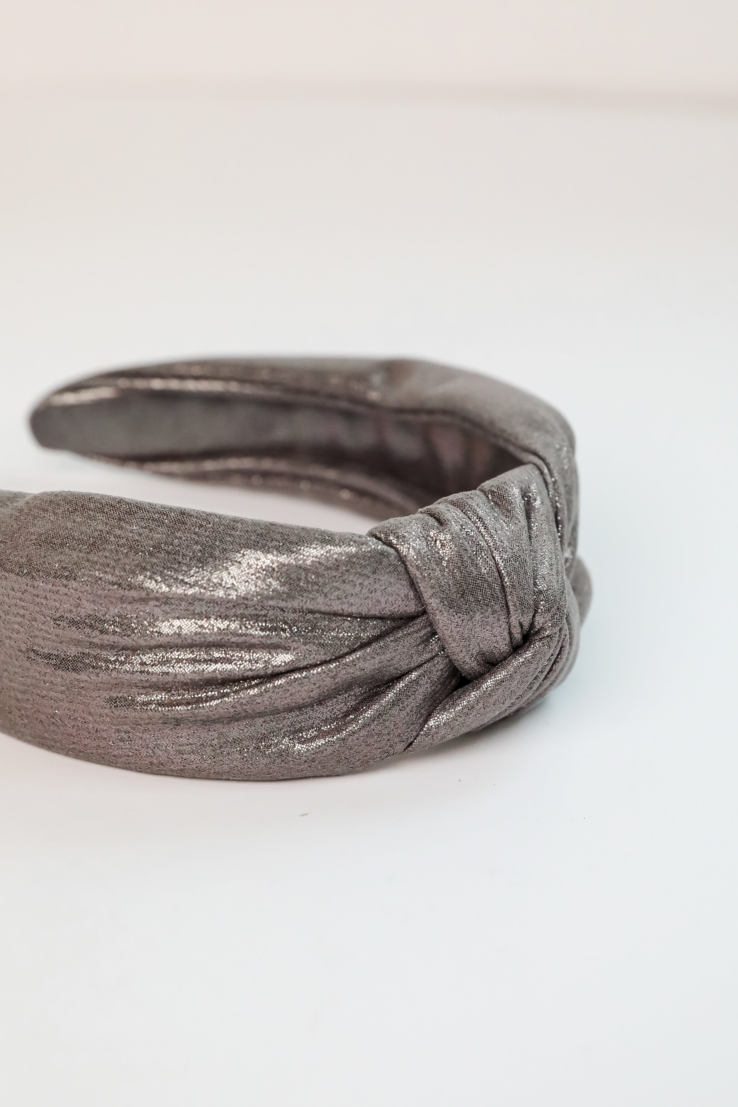 FINAL SALE - Glittering Element Metallic Knotted Headband