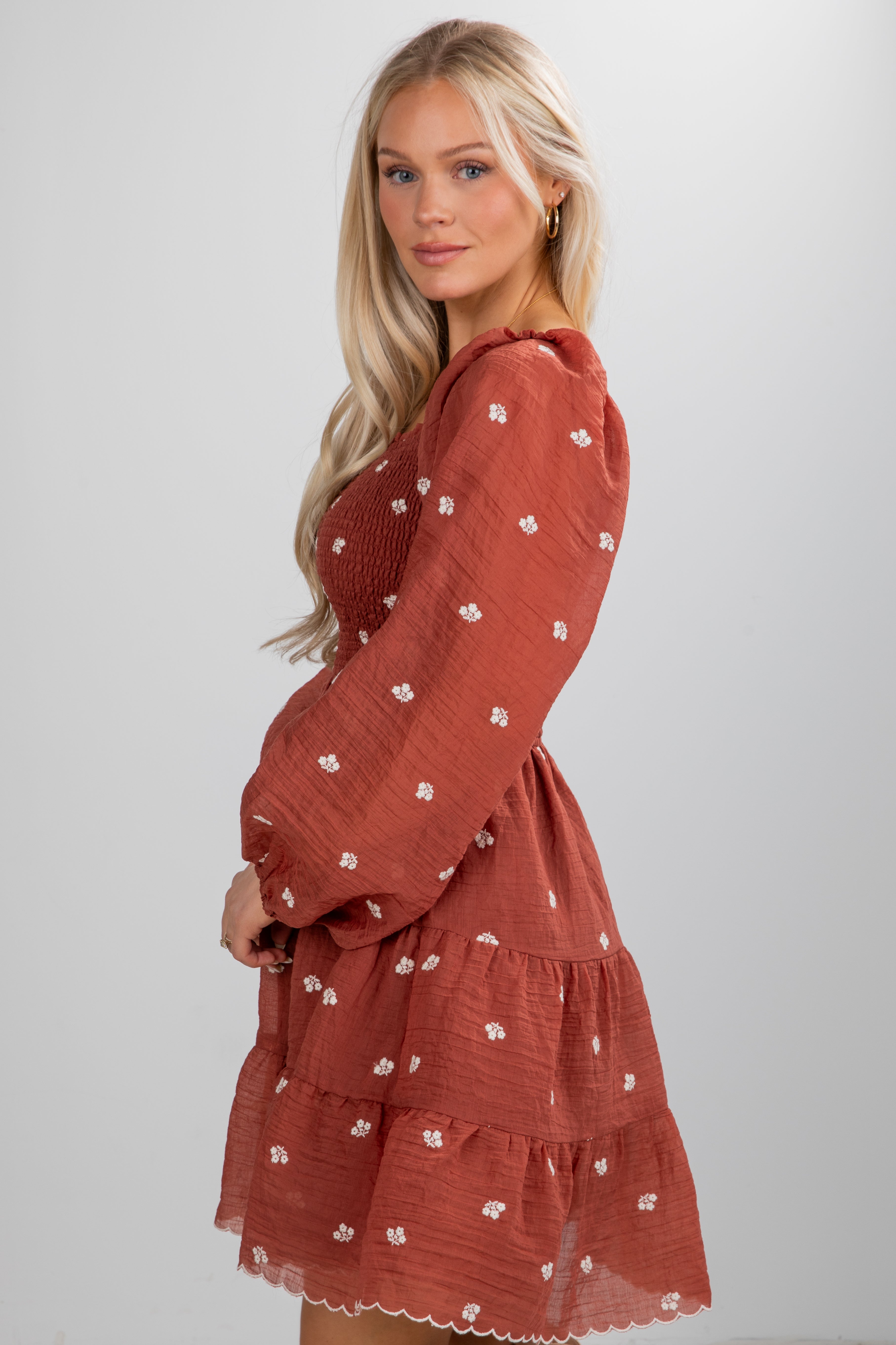FINAL SALE - Forever Sensational Floral Smocked Mini Dress
