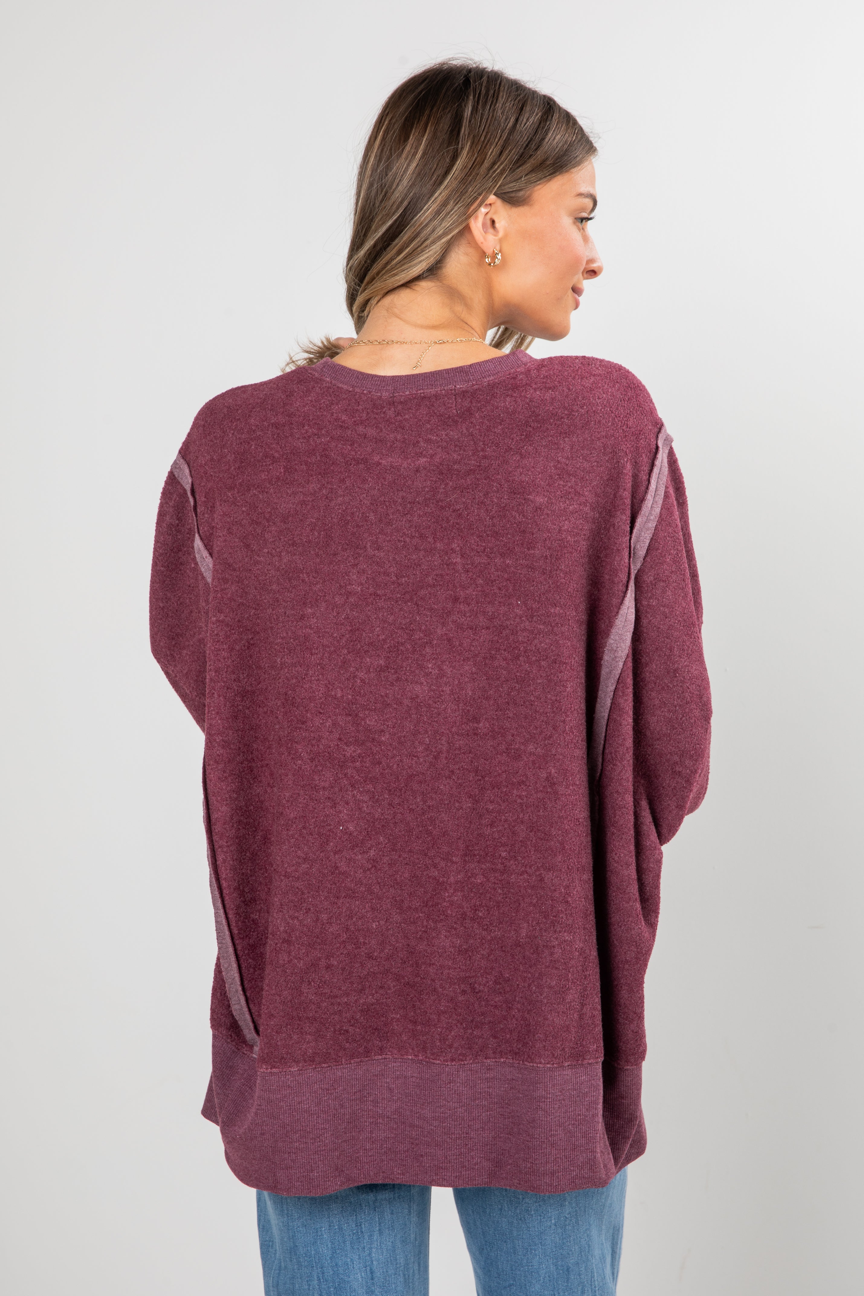 FINAL SALE - Snuggly Touch Soft Knit Oversized Pullover - DOORBUSTER