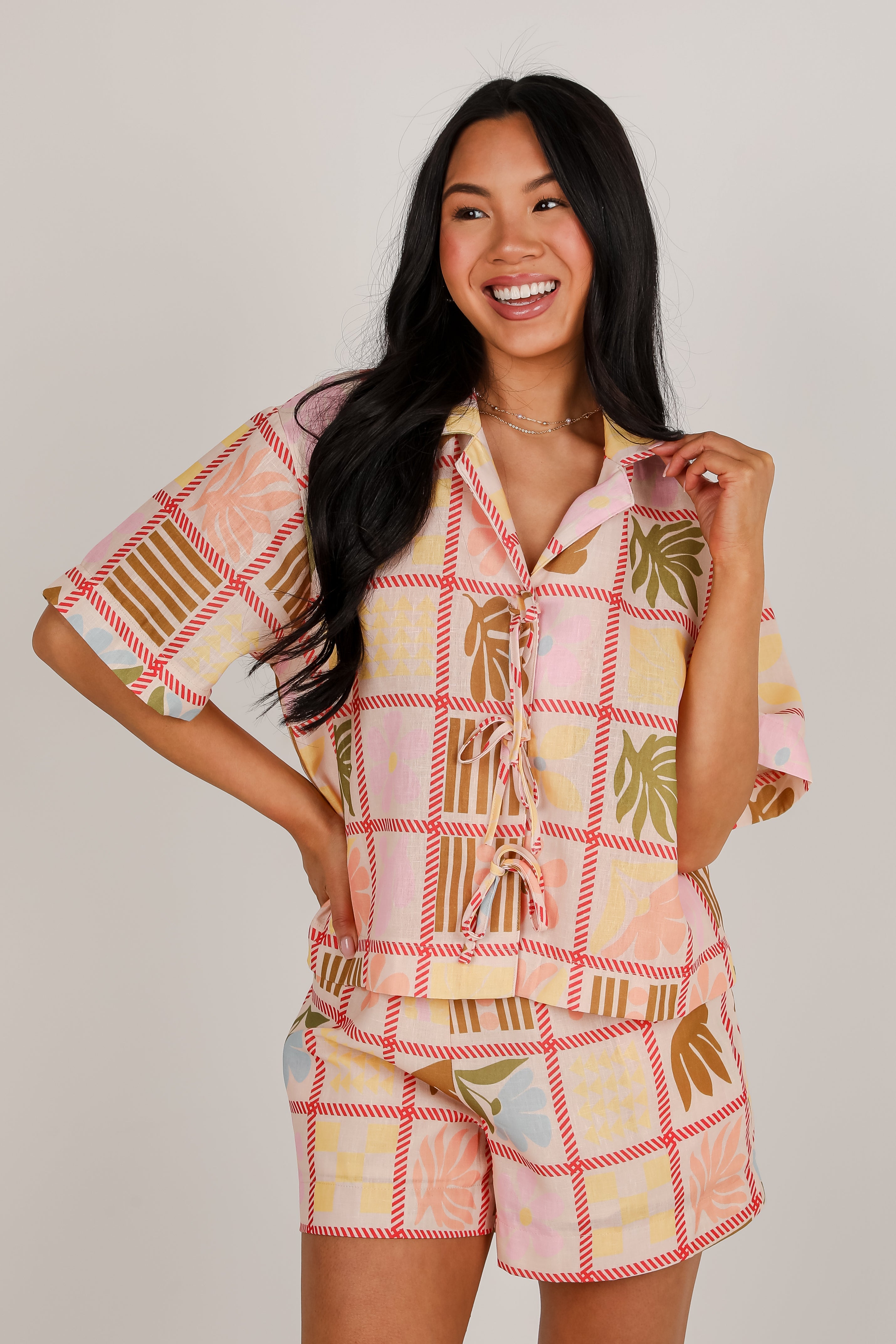 FINAL SALE - Island In The Sun Peach Shorts