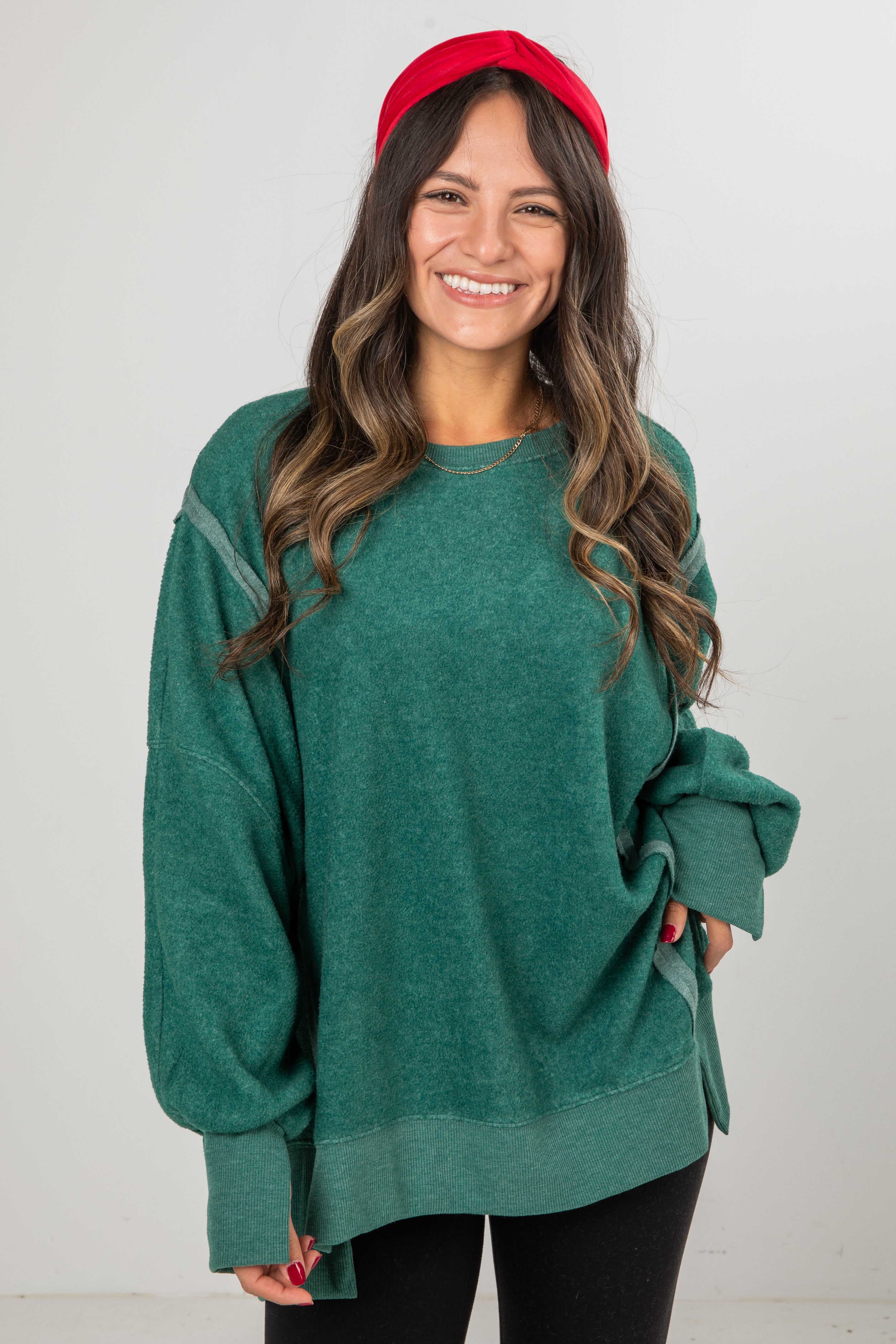 FINAL SALE - Snuggly Touch Soft Knit Oversized Pullover - DOORBUSTER