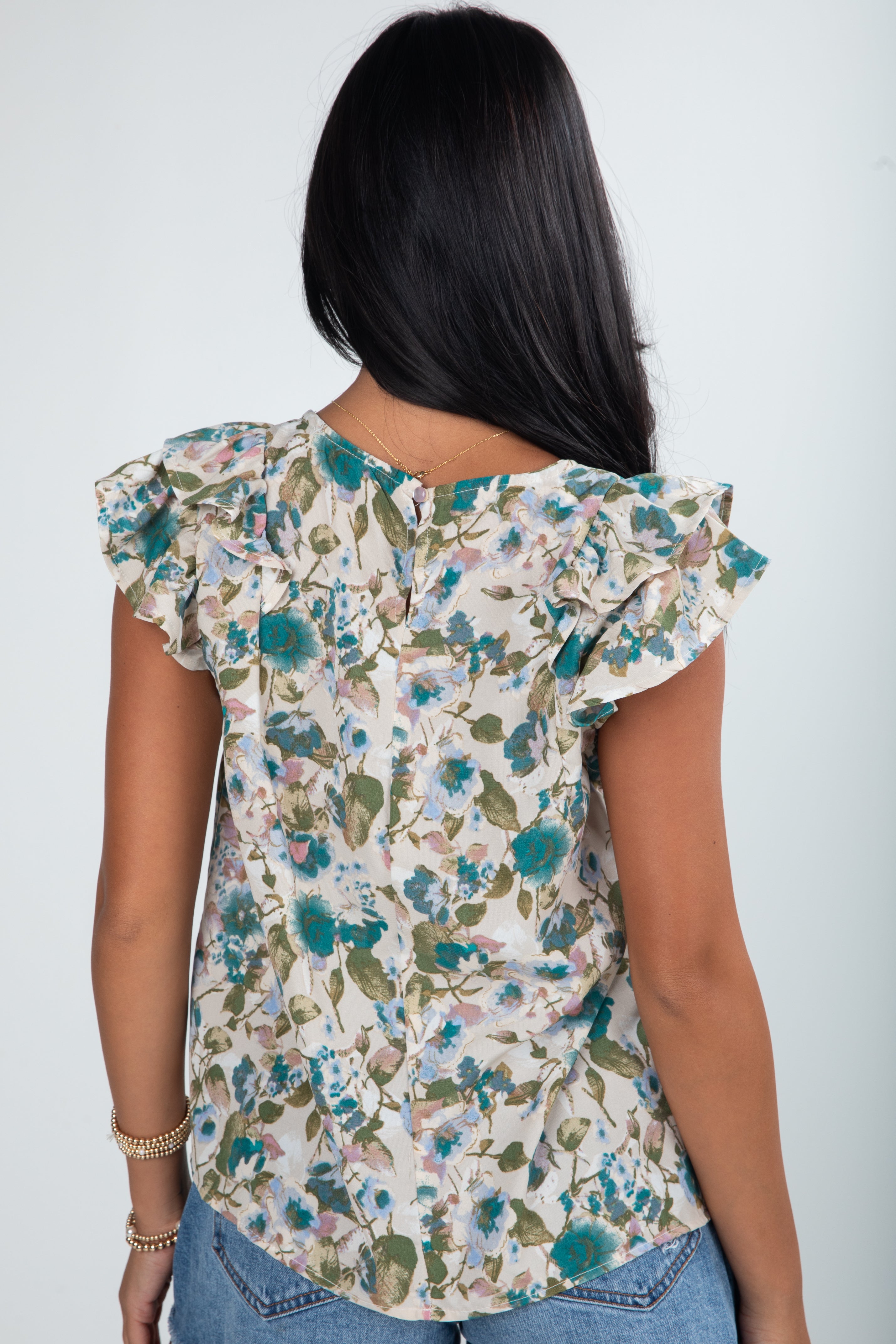 FINAL SALE - Scenic Route Floral Blouse - DU DEAL