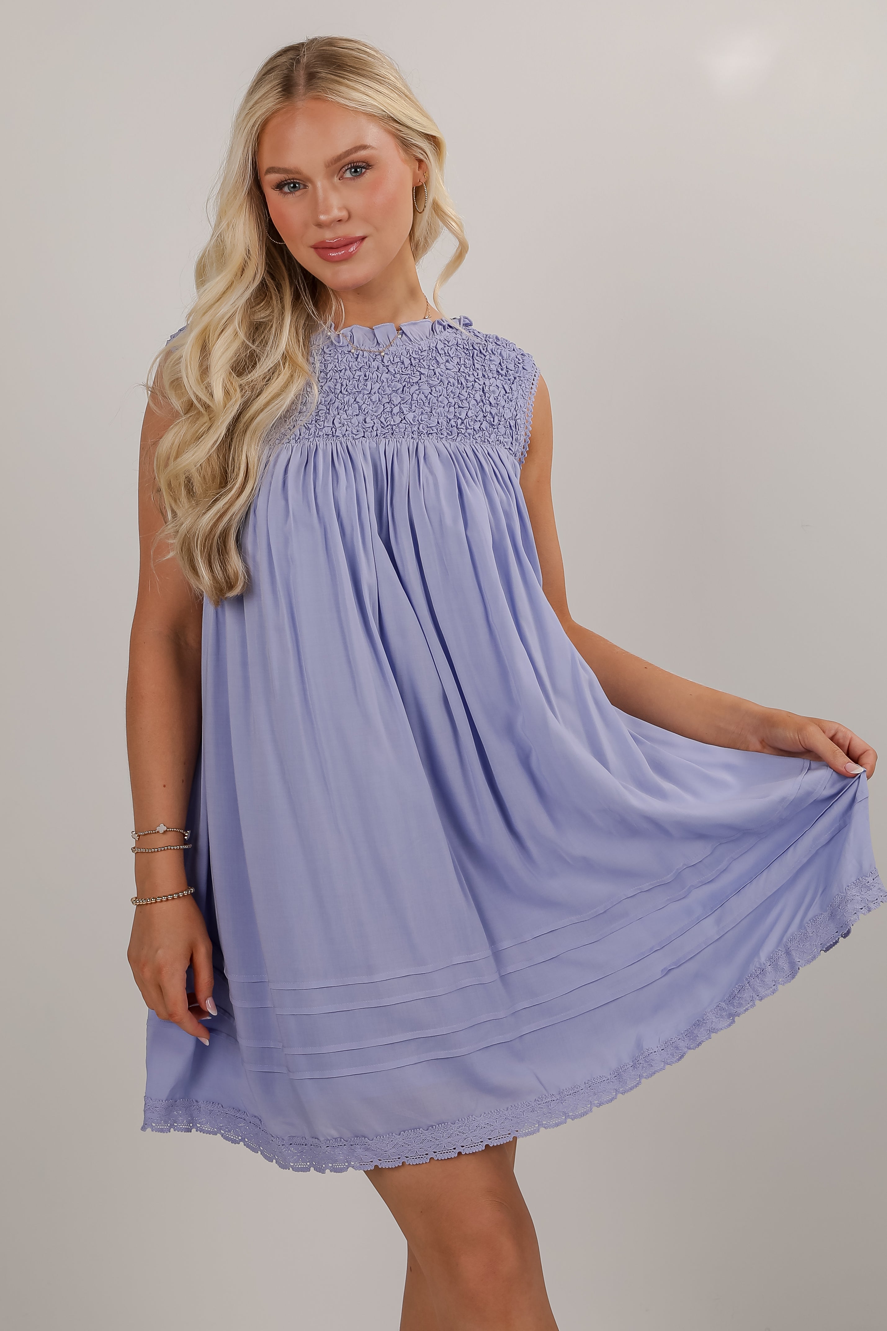 FINAL SALE - Something Sweet Lavender Mini Dress