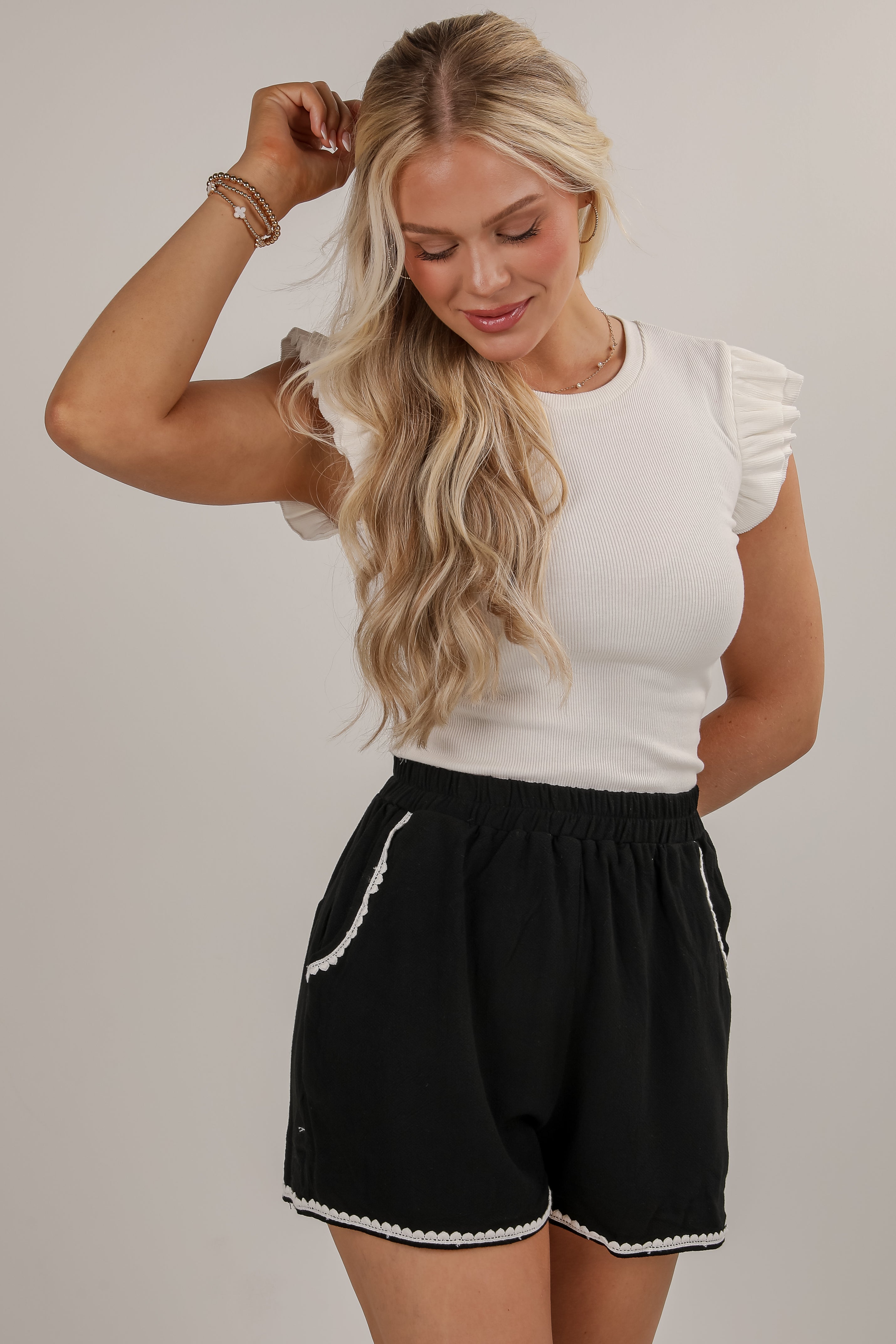 FINAL SALE - What You Want Black Shorts - DU DEAL