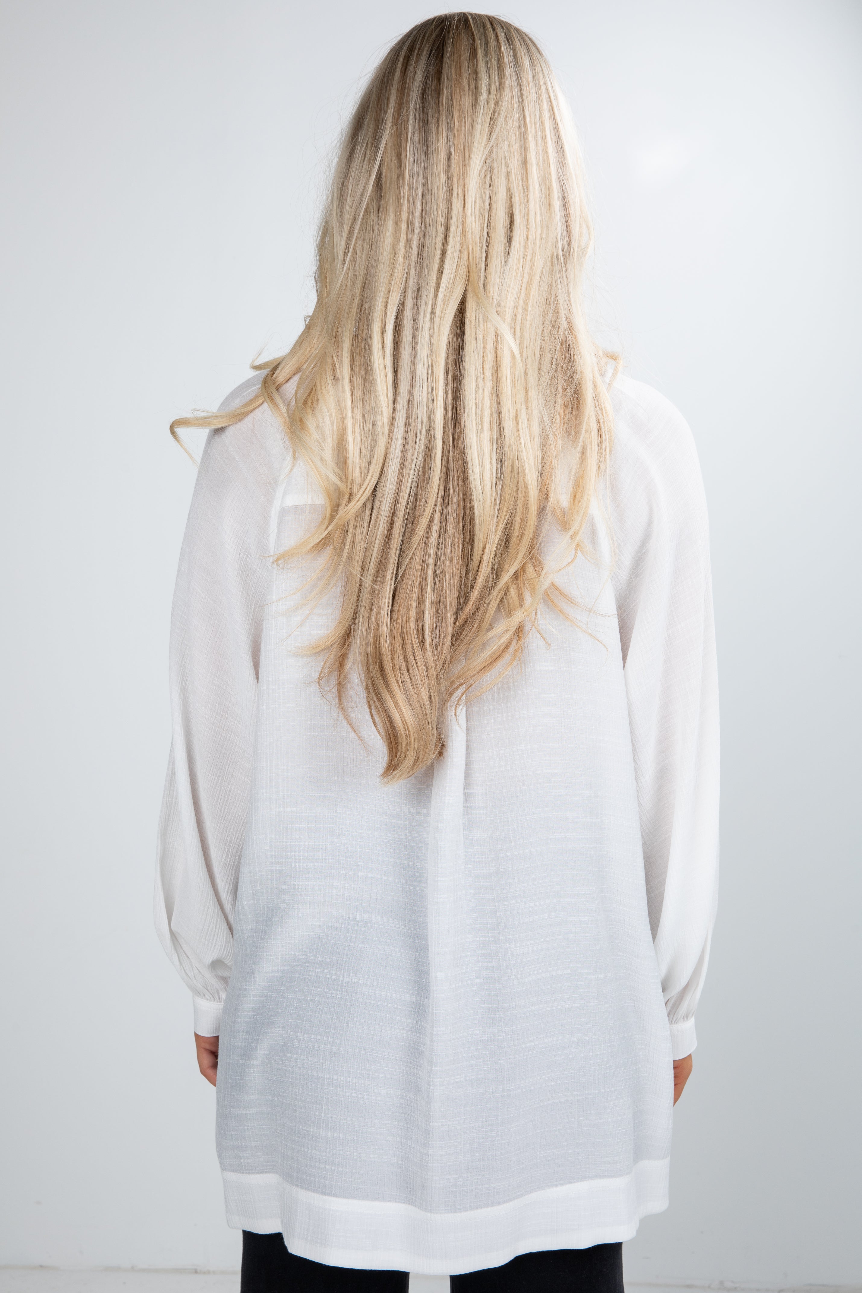 FINAL SALE - Work For It Off White Blouse