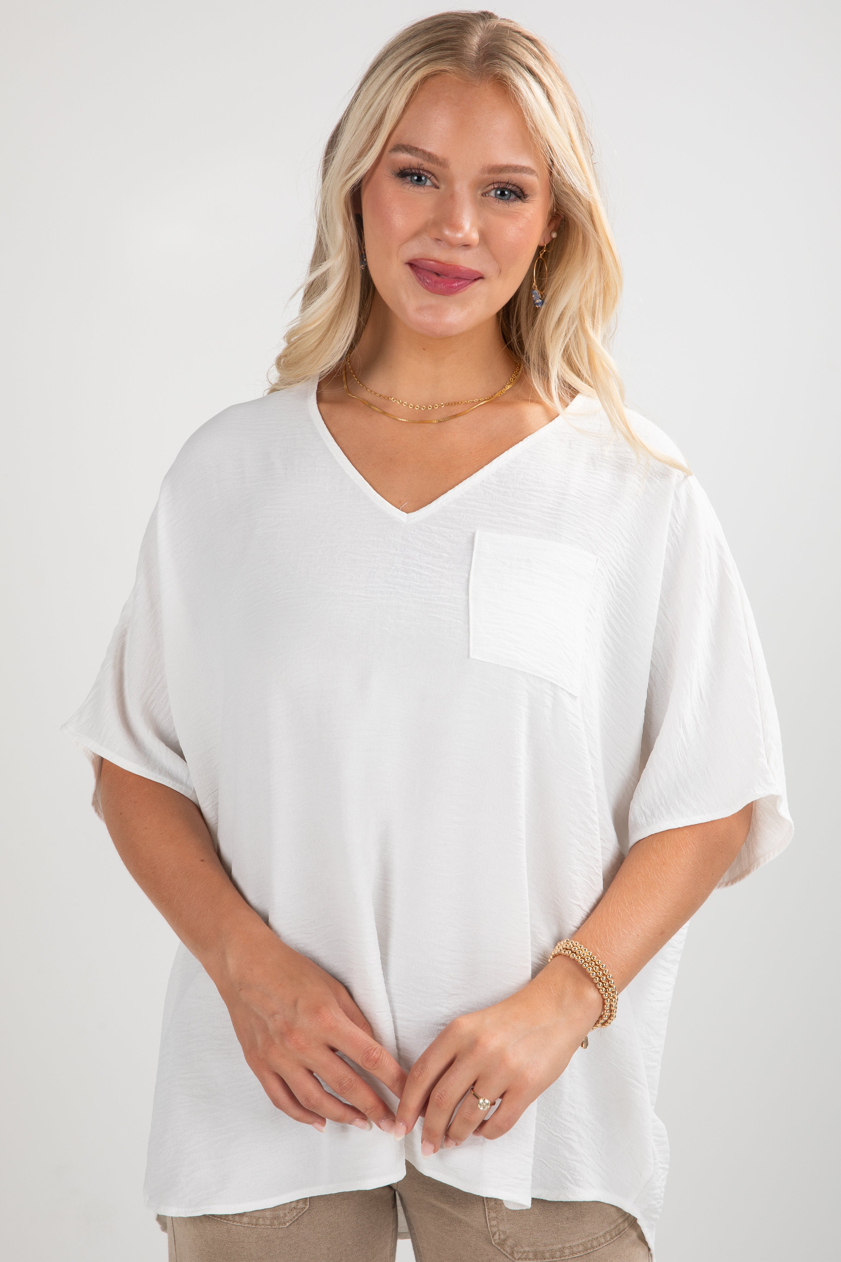 FINAL SALE - Keep It Cool Oversized Blouse - DU DEAL