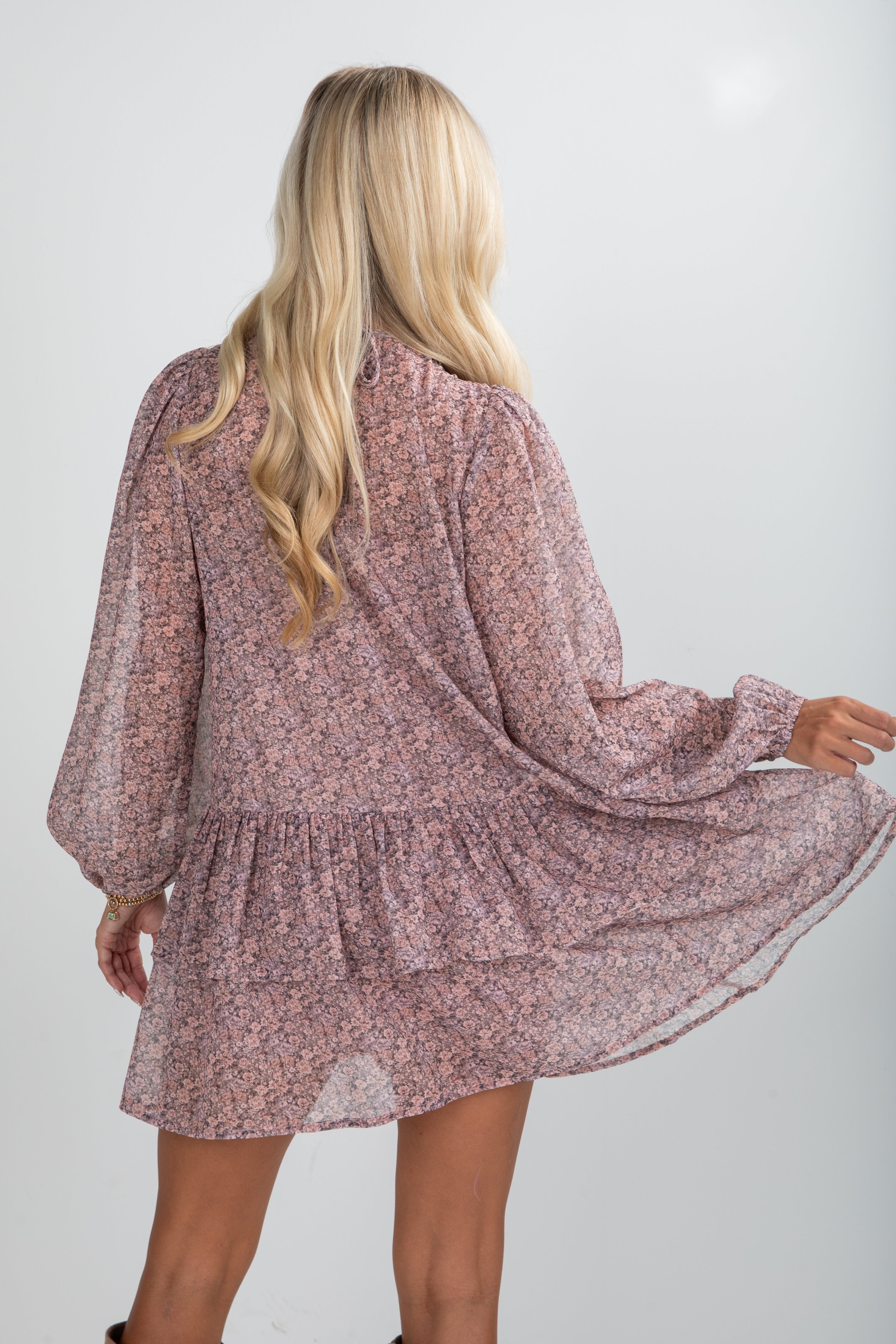 FINAL SALE - Too Good To Miss Blush Floral Mini Dress