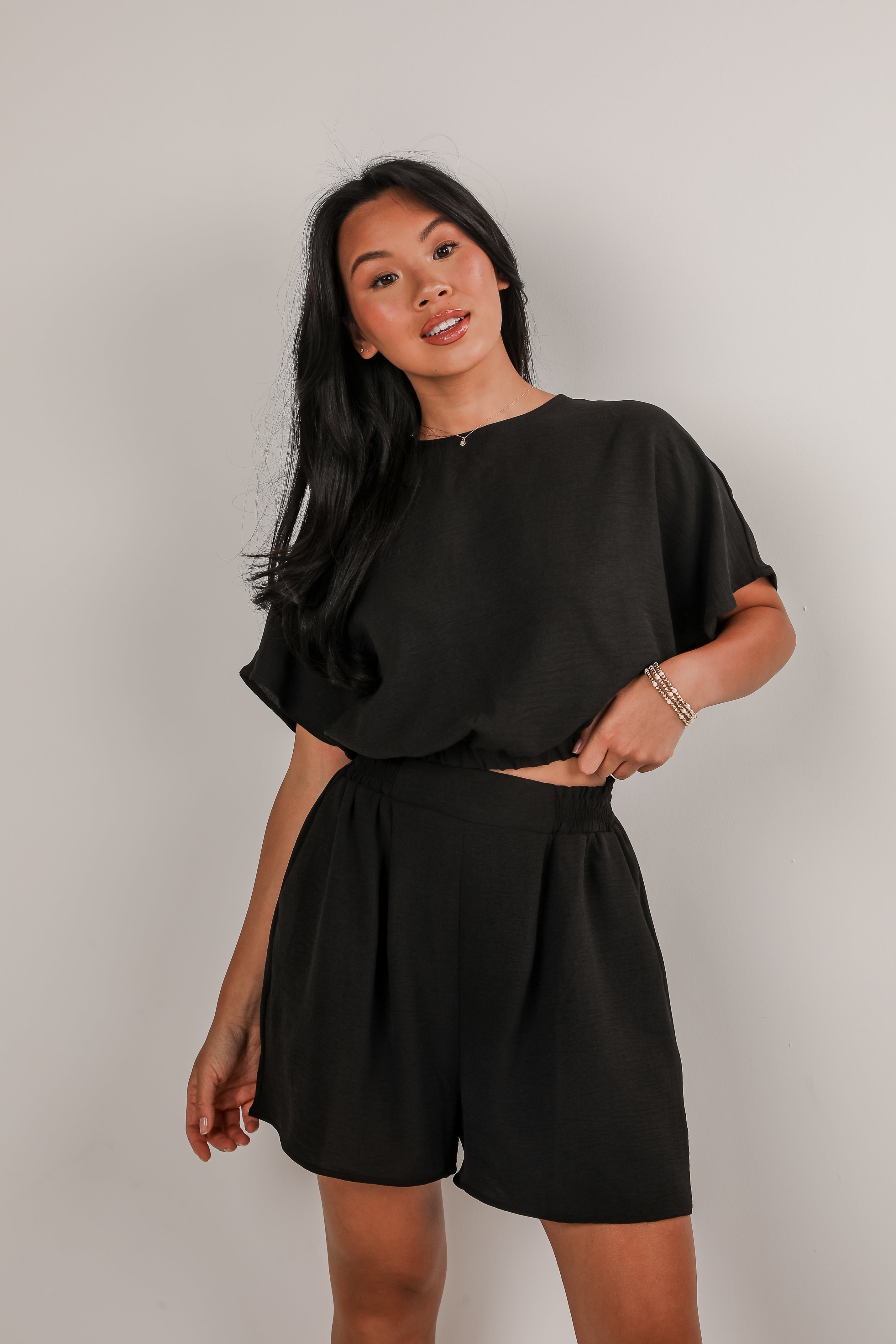 FINAL SALE - Make It Your Own Black Shorts - DU DEAL