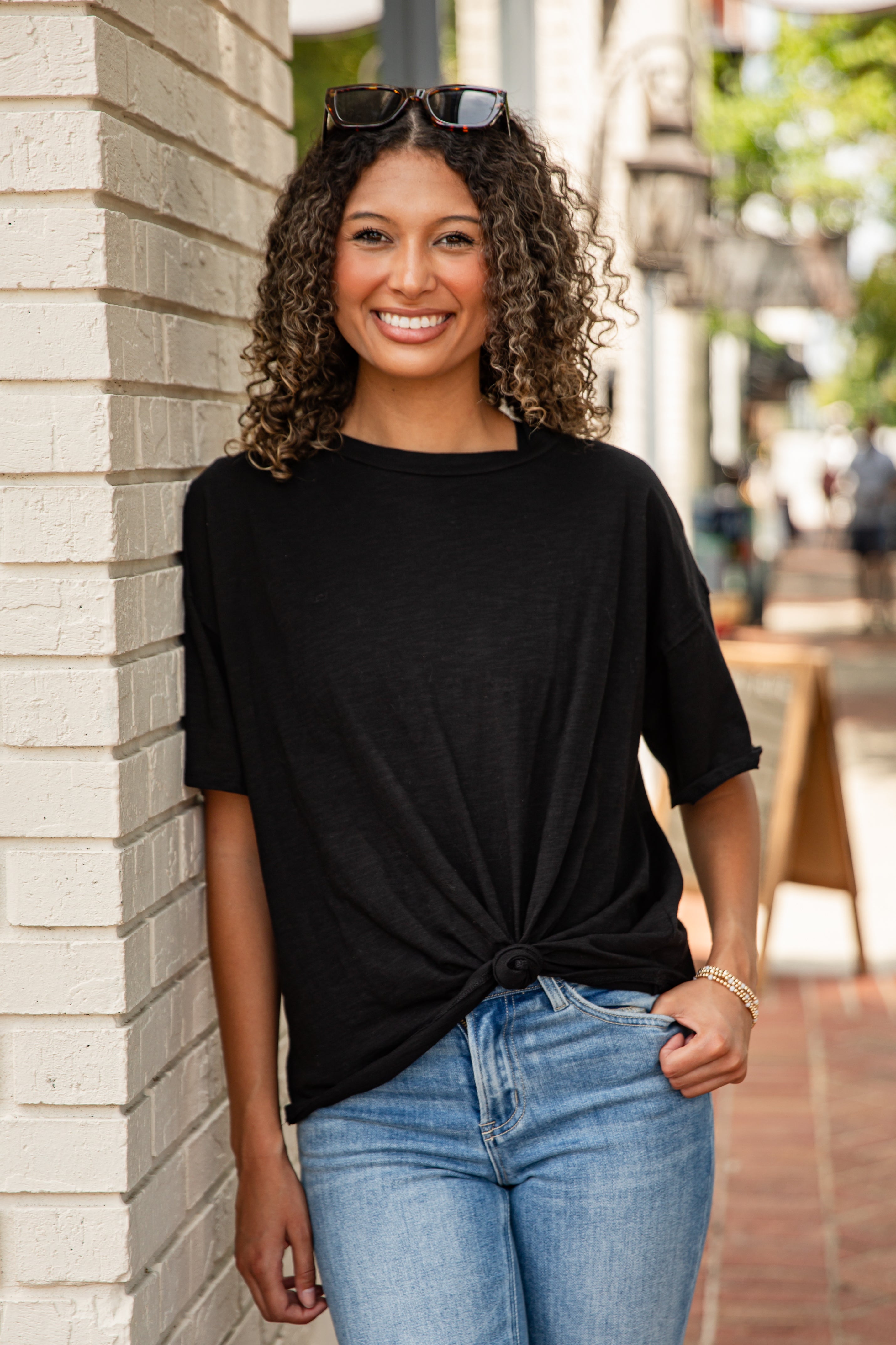 FINAL SALE - Abigail Everyday Short Sleeve Tee - DU DEAL