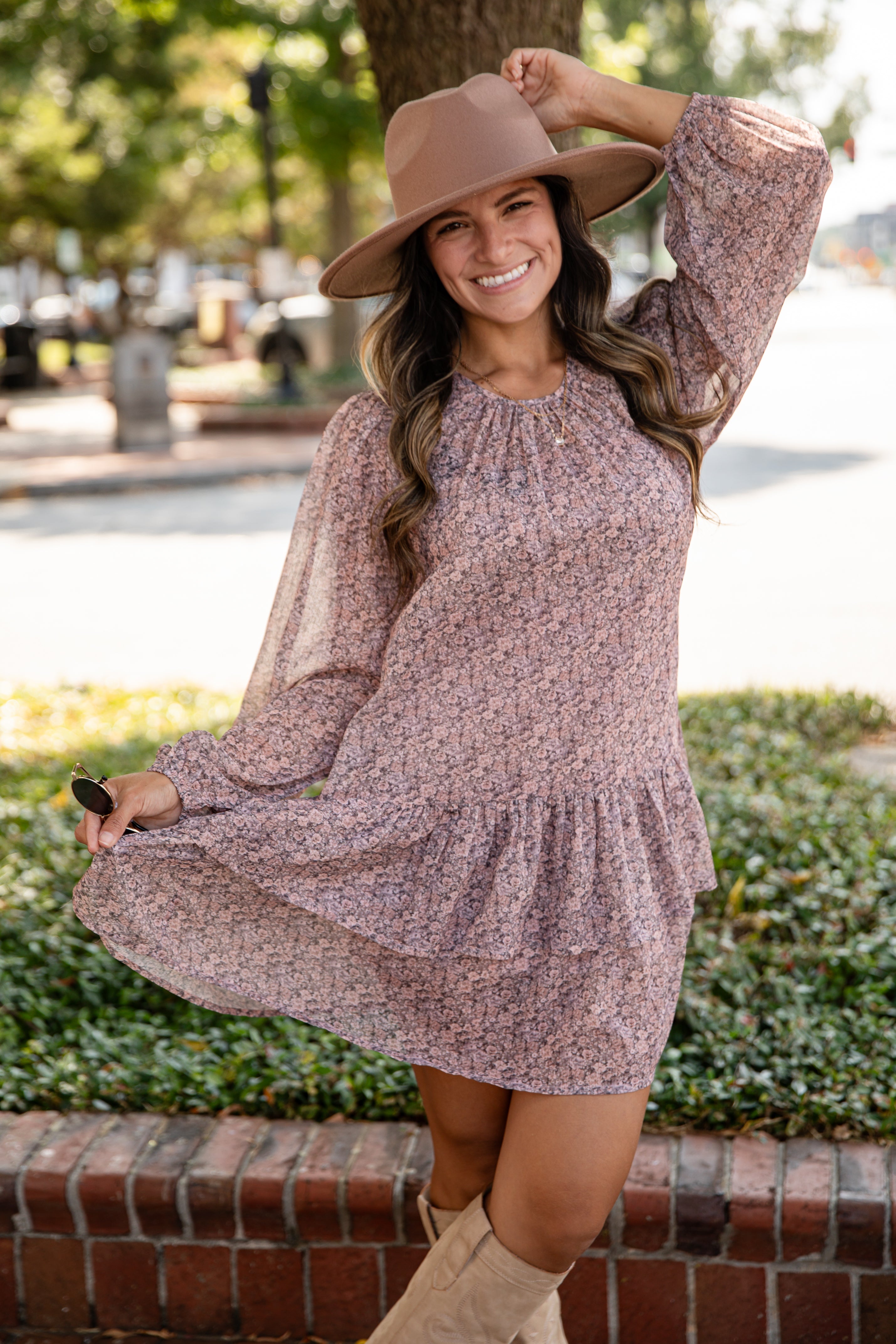 FINAL SALE - Too Good To Miss Blush Floral Mini Dress