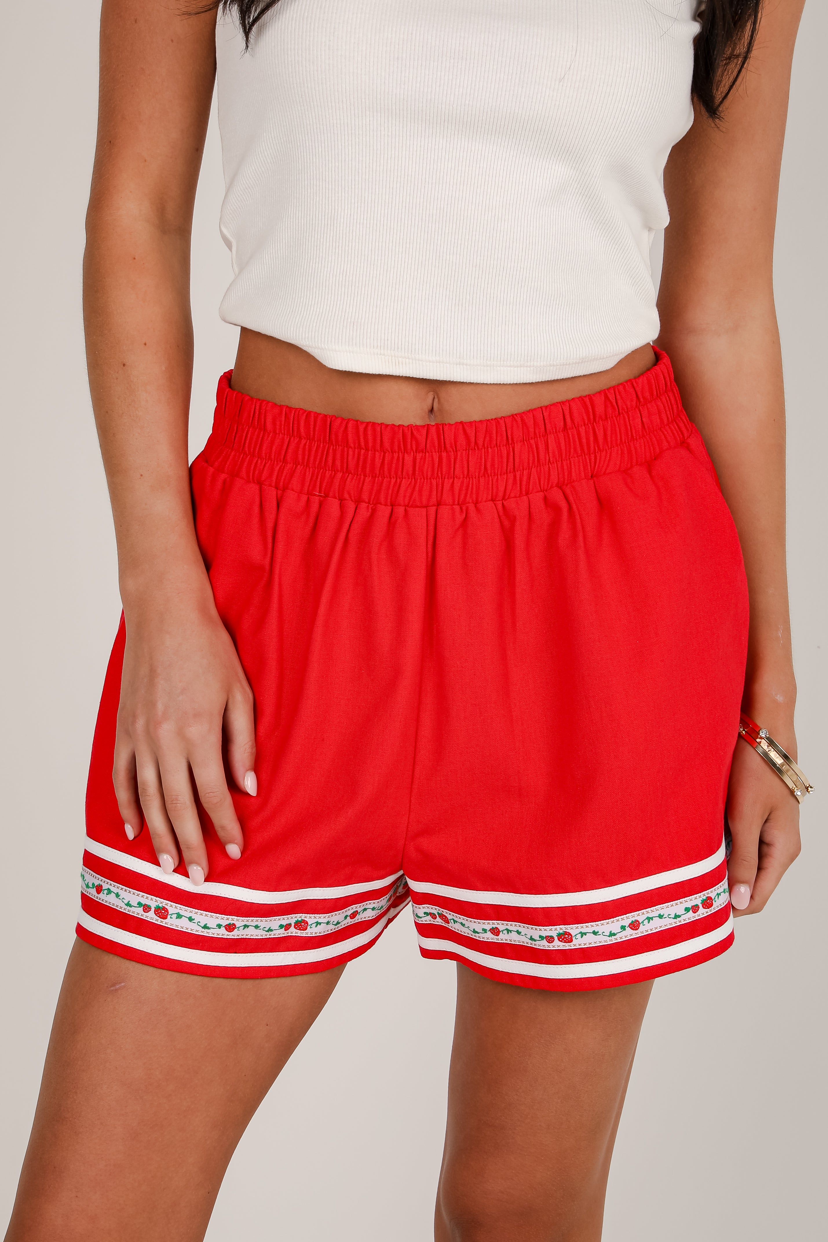 FINAL SALE - You're Berry Cute Red Shorts