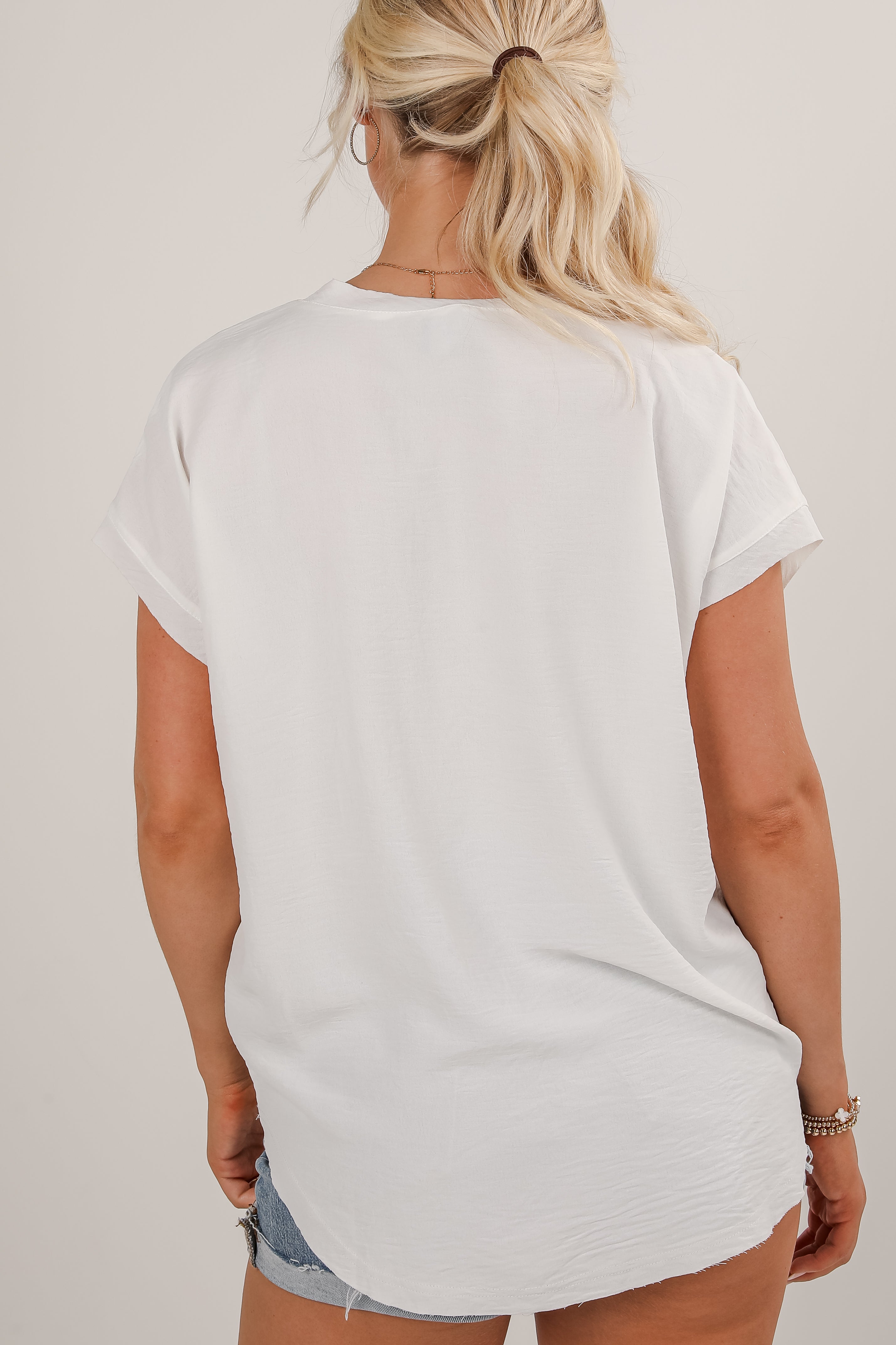 FINAL SALE - All The Charm V-Neck Blouse