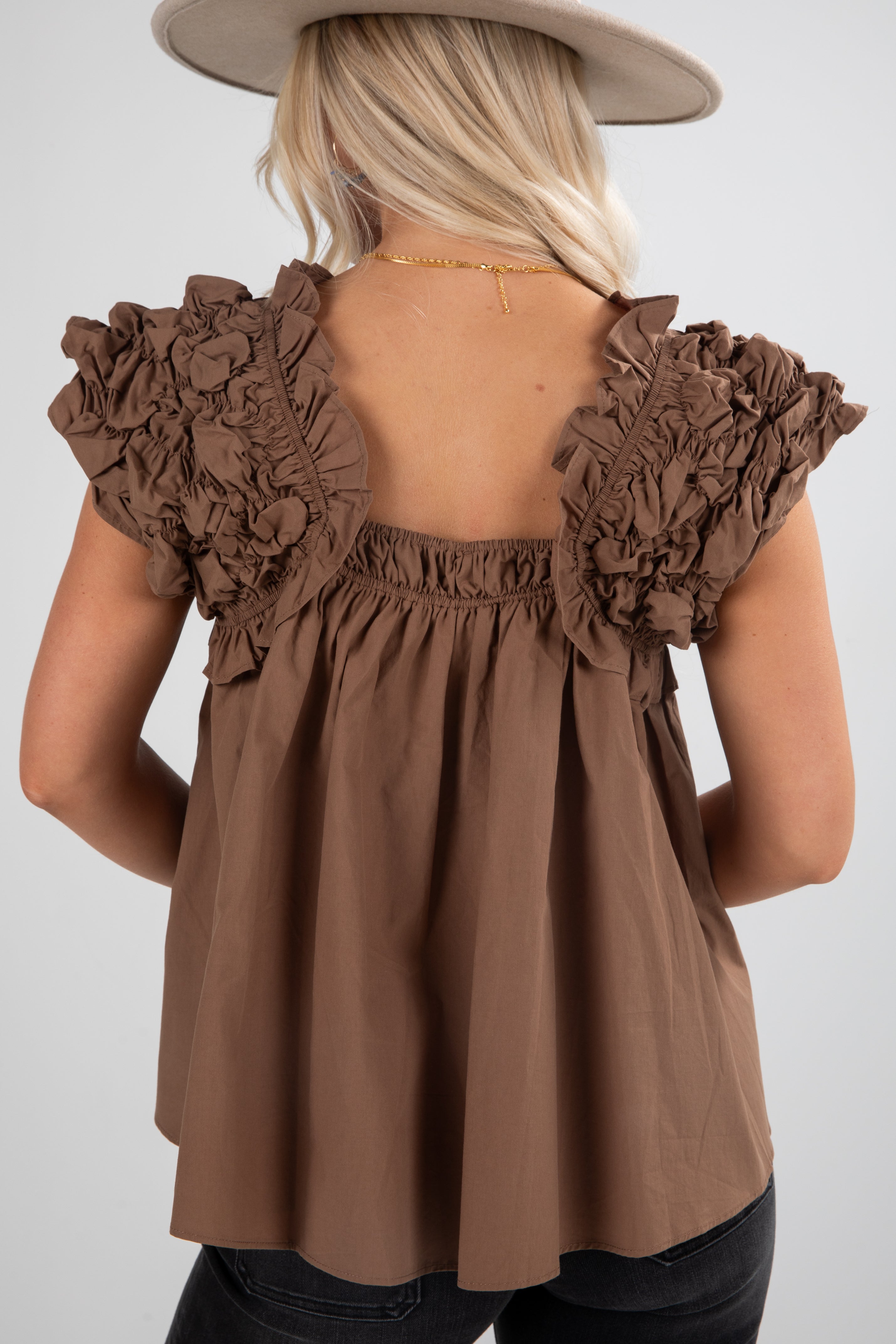 FINAL SALE - Find It Again Smocked Blouse