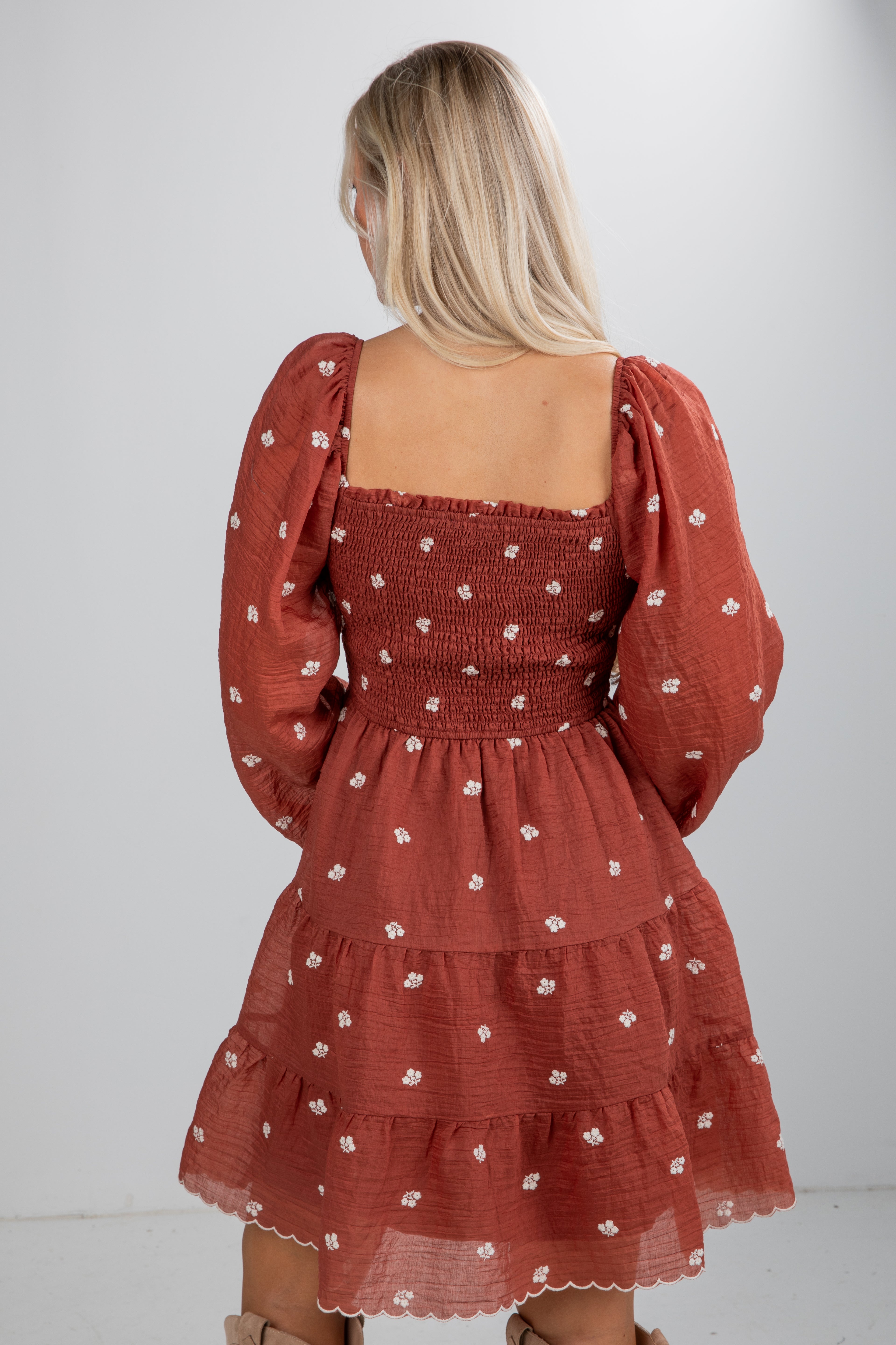 FINAL SALE - Forever Sensational Floral Smocked Mini Dress