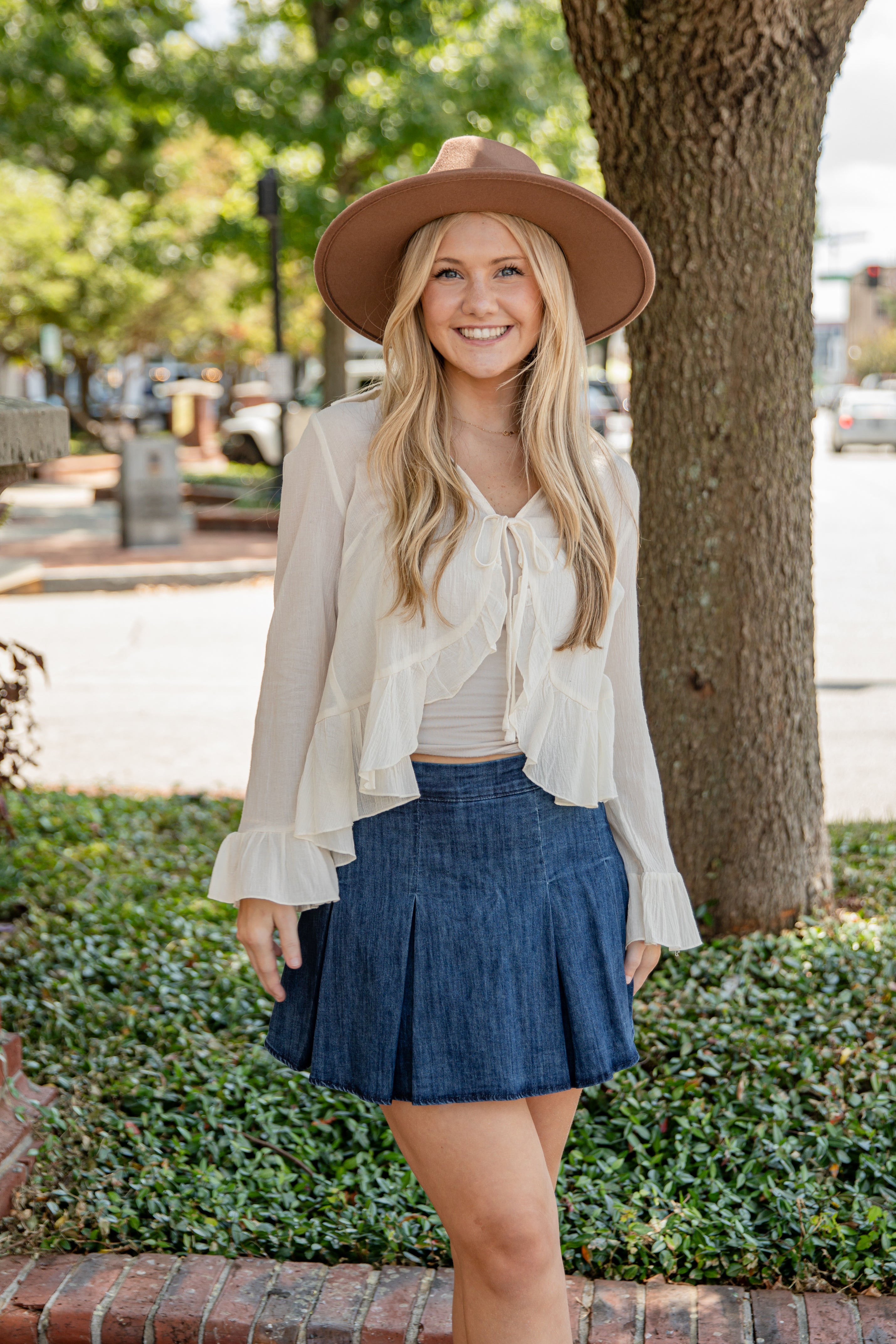 FINAL SALE - Do It Over Again Cream Tie Front Blouse