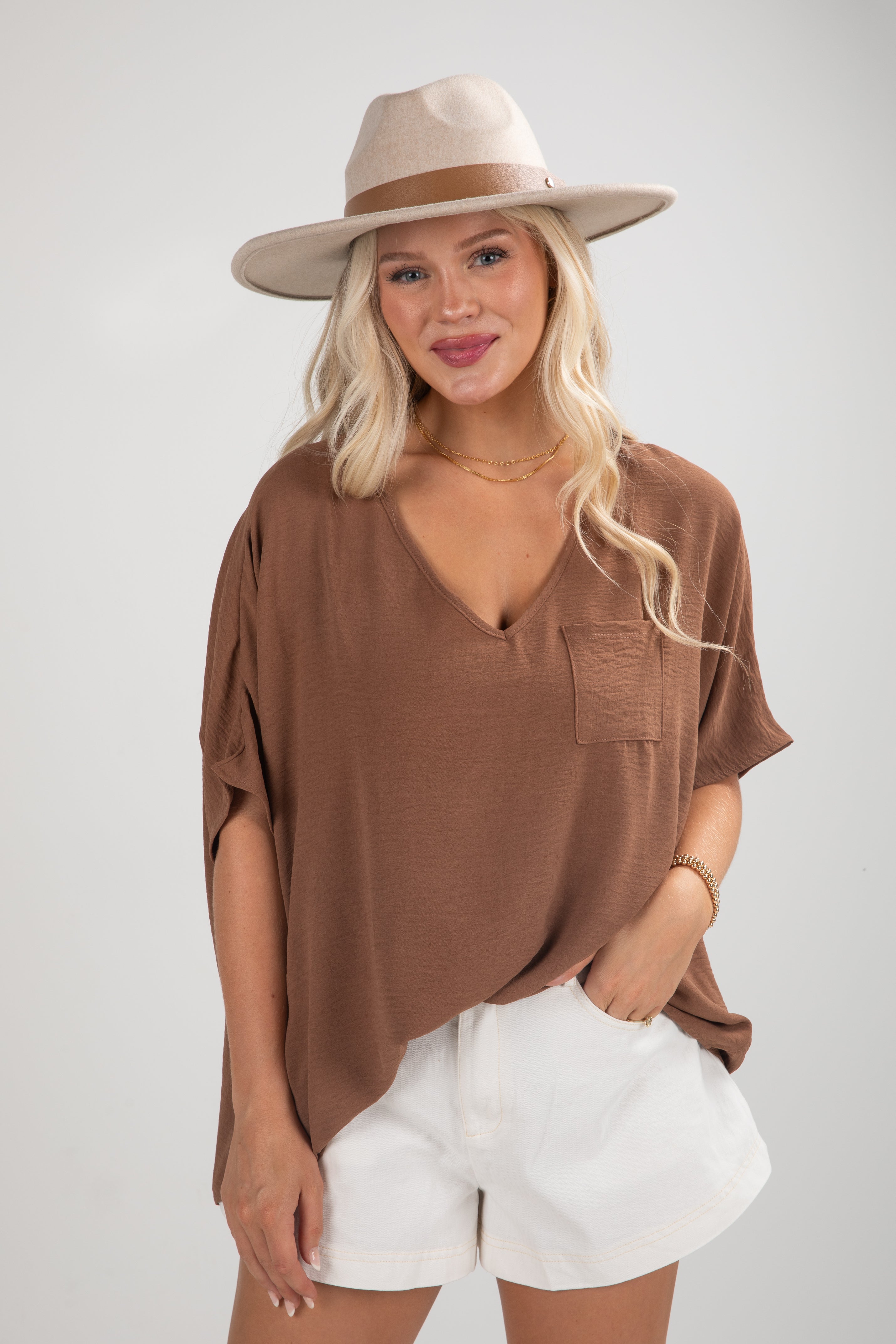 FINAL SALE - Keep It Cool Oversized Blouse - DU DEAL