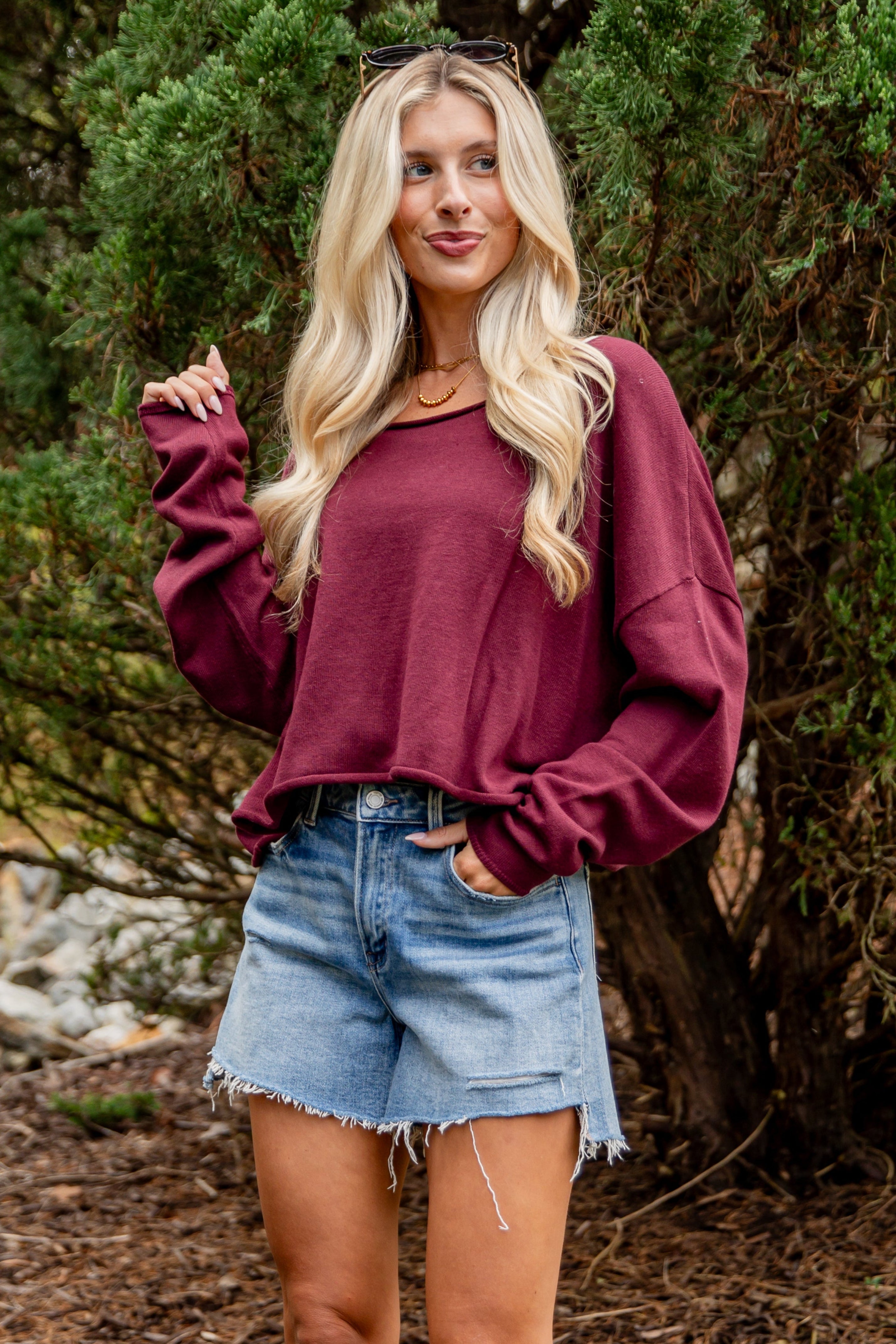 FINAL SALE - Chase The Feelings Lightweight Knit Top