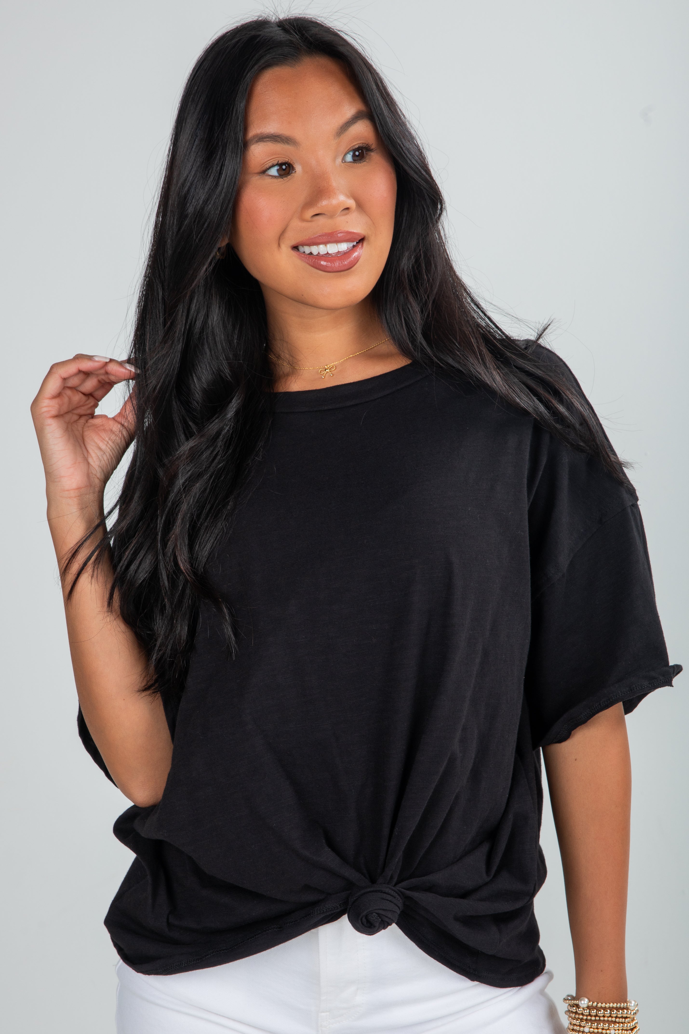 FINAL SALE - Abigail Everyday Short Sleeve Tee - DU DEAL