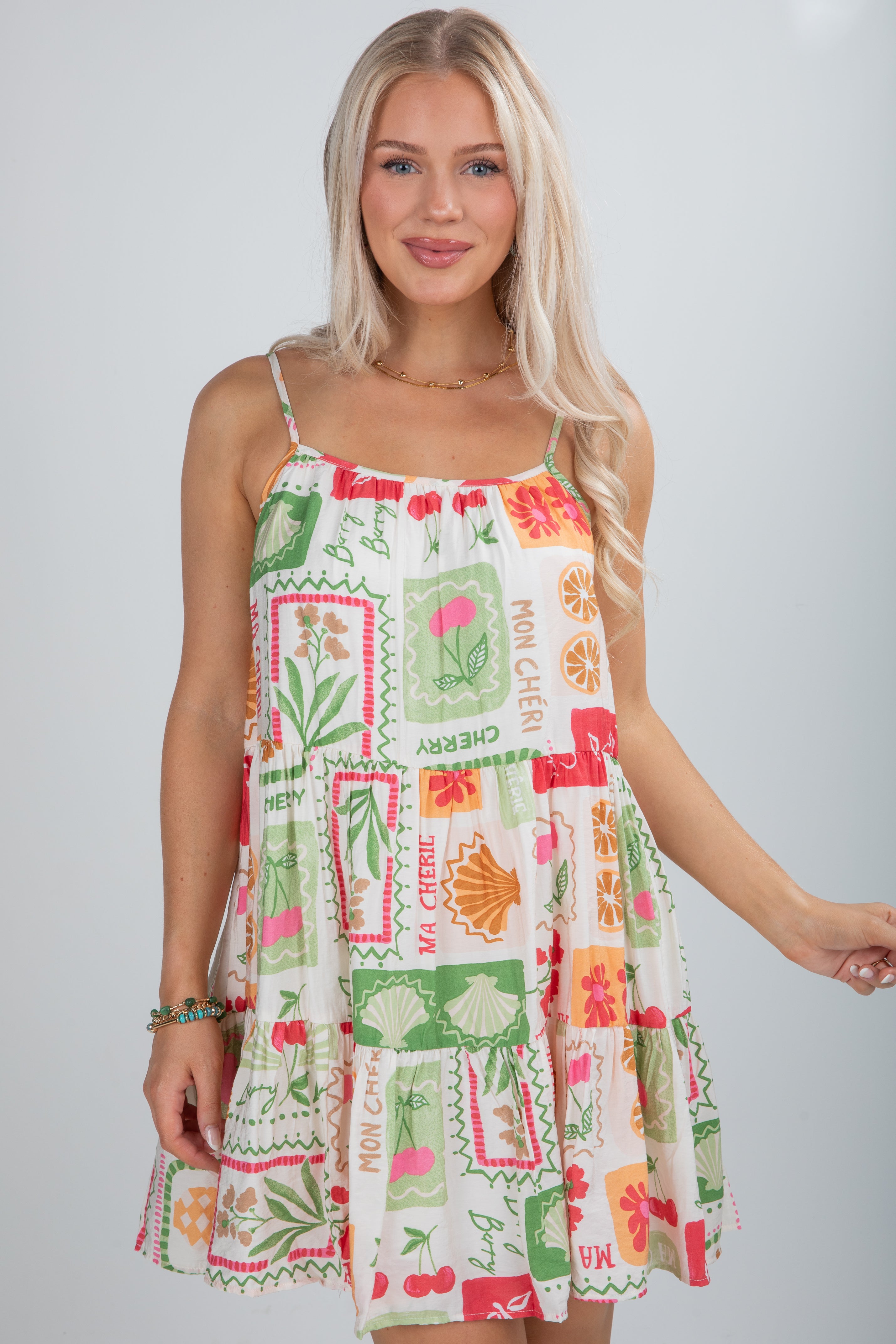FINAL SALE - Everything I Love Ivory Tiered Mini Dress