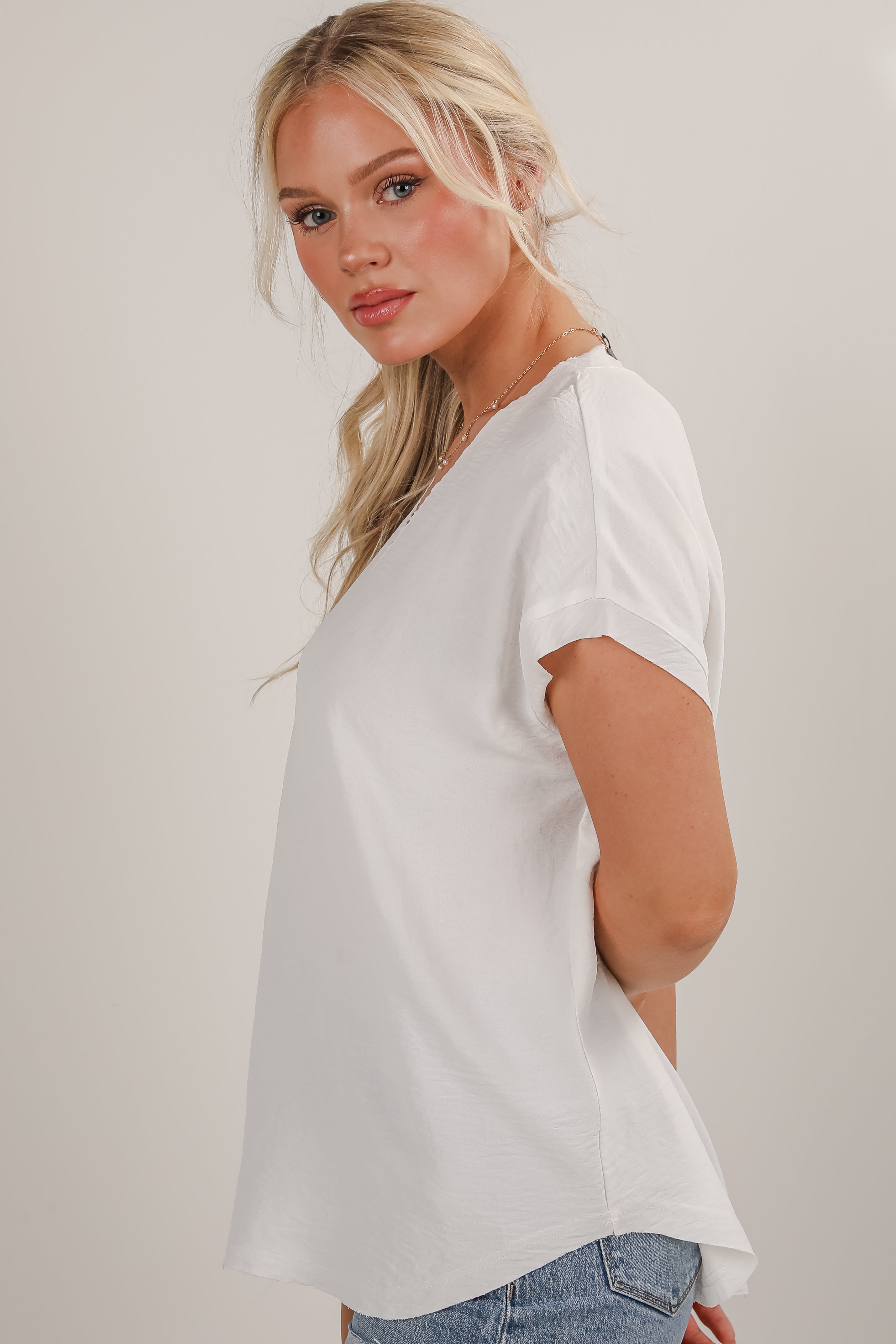 FINAL SALE - All The Charm V-Neck Blouse