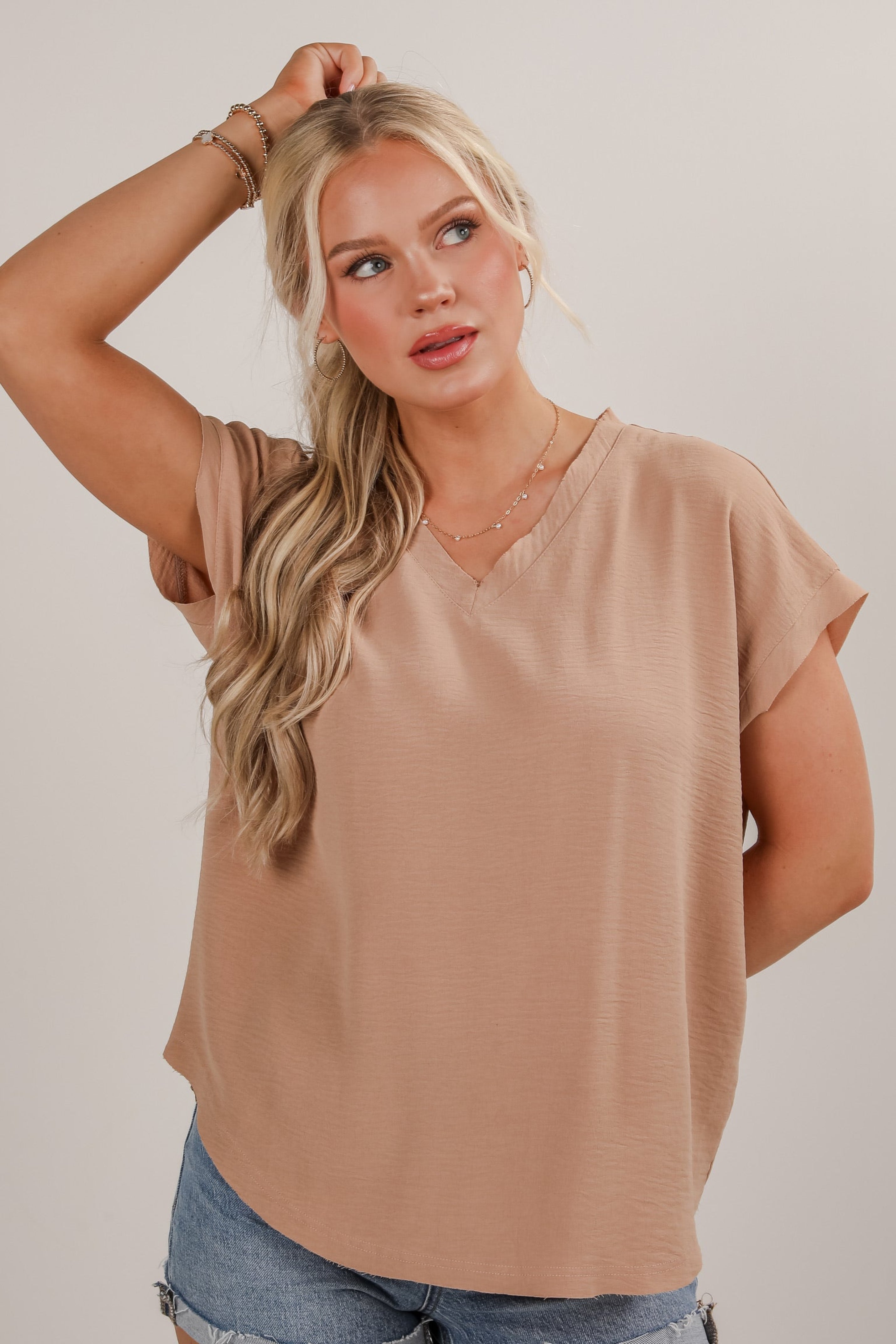 FINAL SALE - All The Charm V-Neck Blouse