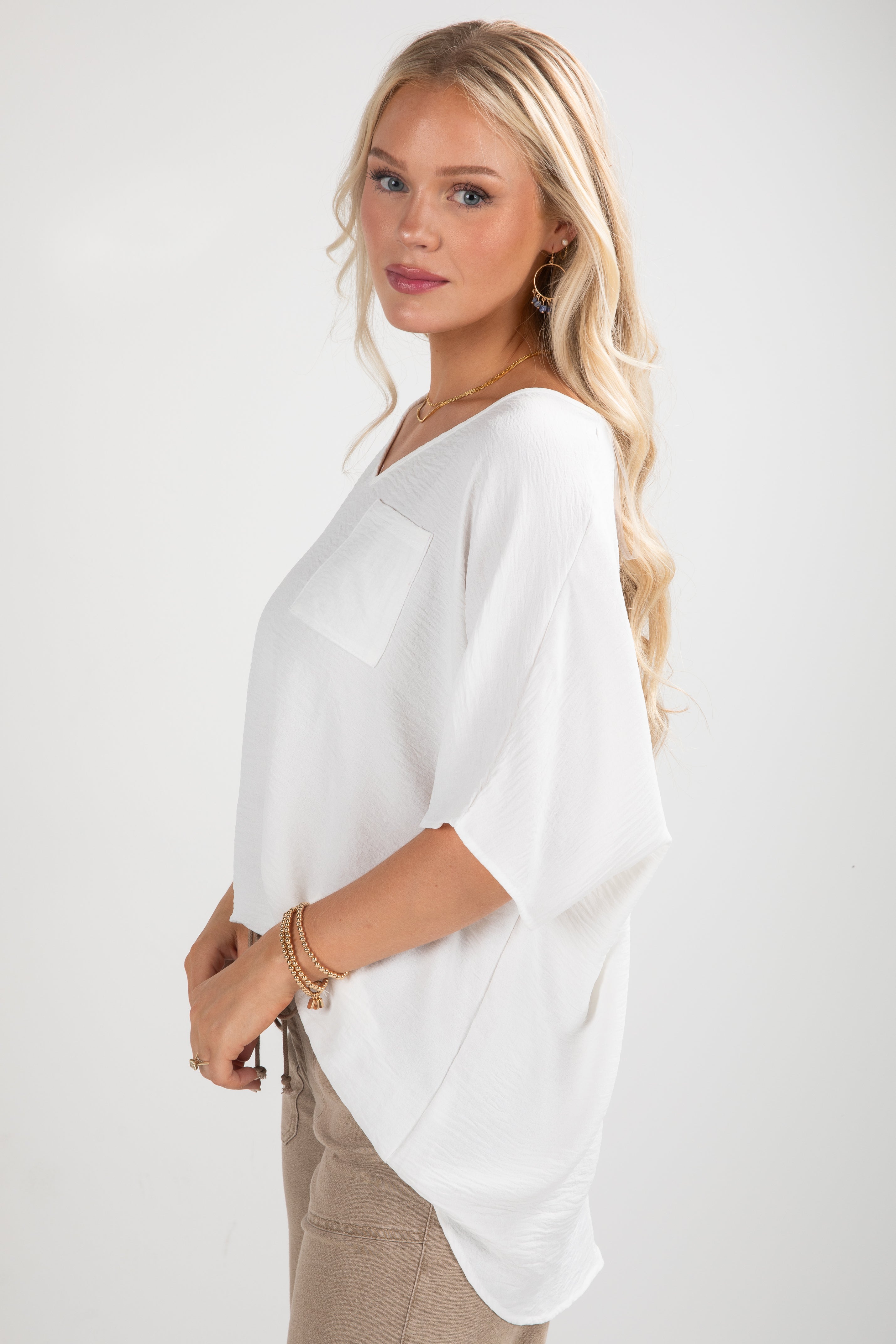 FINAL SALE - Keep It Cool Oversized Blouse - DU DEAL